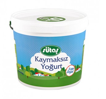 Sütaş Kaymaksız Yoğurt Kova 2000 Gr
