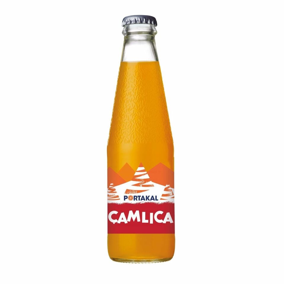 Çamlıca Portakal Cam Şişe 200 ml x 24 Adet
