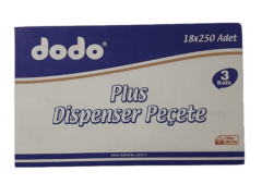DODO Plus Dispanser Peçete 250 AD. *18 Paket
