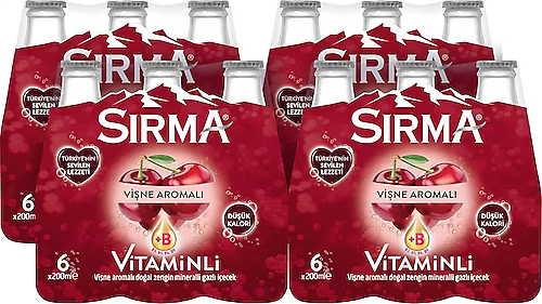 Sırma B-Plus Vişne 200 Ml (6'lı x 4 Adet) 24 Adet