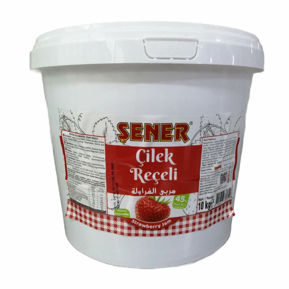 Şenerim Çilek Reçeli Kova 10 Kg