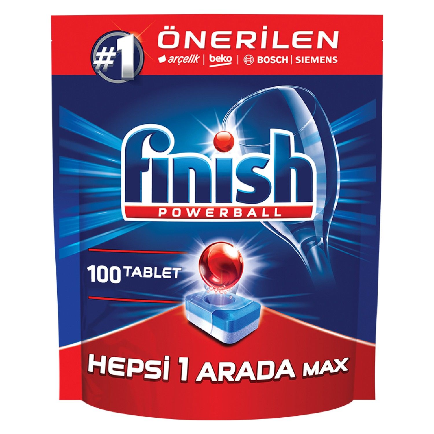 Finish Powerball H1A 100'lü Bulaşık Tableti