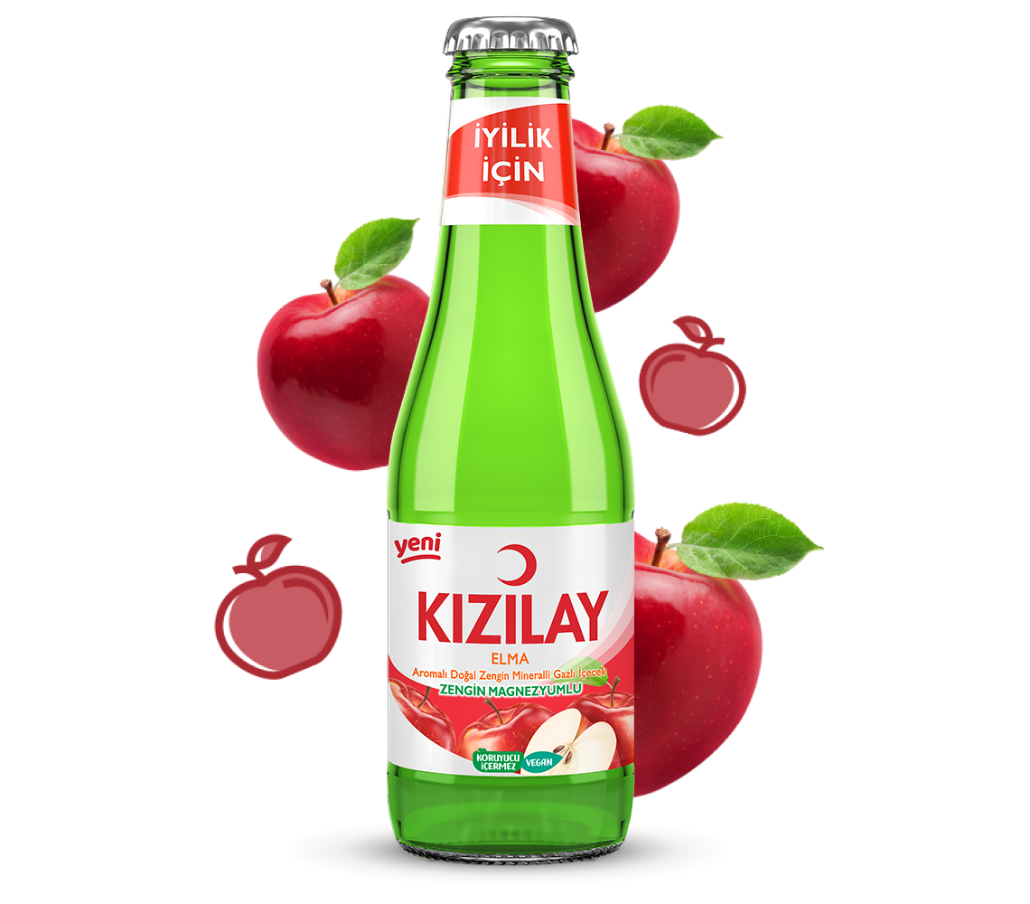 Kızılay Elma Aromalı Maden Suyu 200 Ml X 24 Adet