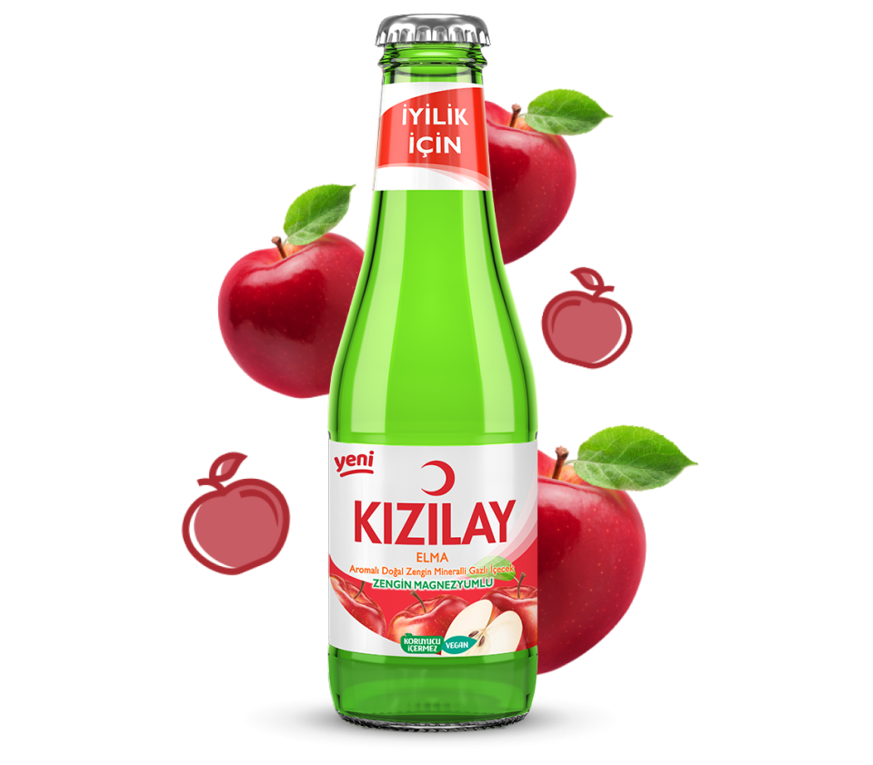 Kızılay Elma Aromalı Maden Suyu 200 Ml X 24 Adet