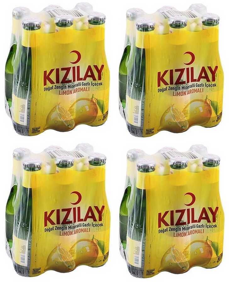 Kızılay Limon Aromalı Maden Suyu 200 Ml X 24 Adet