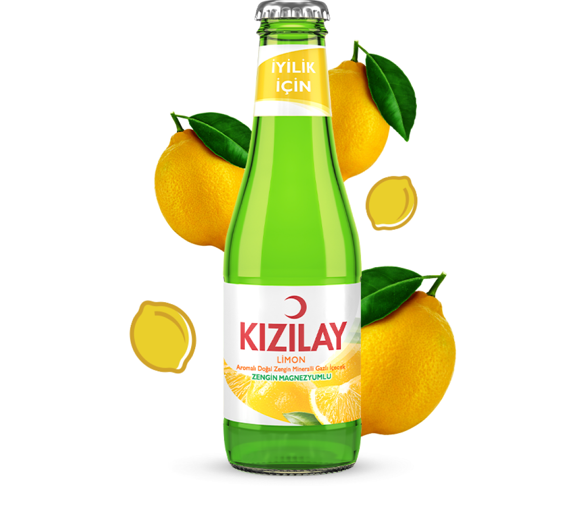 Kızılay Limon Aromalı Maden Suyu 200 Ml X 24 Adet