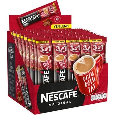 Nescafe 3N1 17.5 Gr 72'li x 8 Paket (576 Adet)