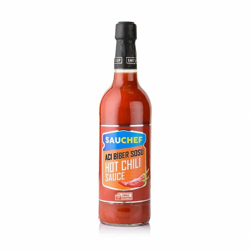 Sauchef Hot Chili Sos Cam Şişe 840 gr