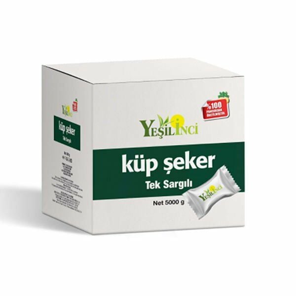 Yeşilinci Sargılı Küp Şeker 5 Kg