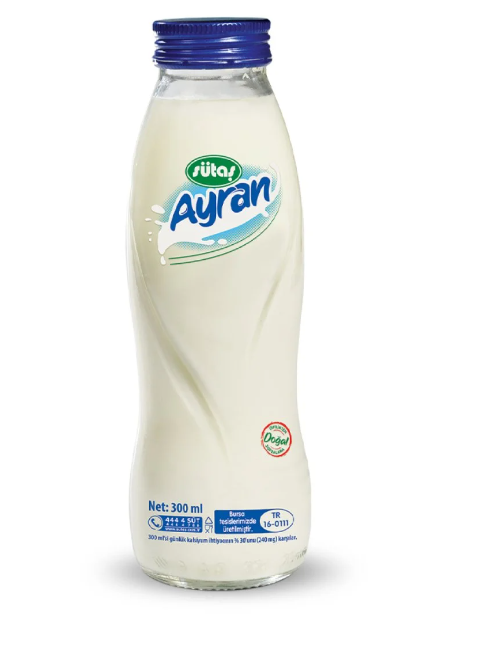 Sütaş Ayran Cam Şişe 300 Ml x 20 Adet