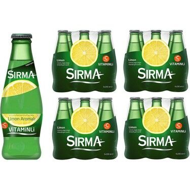 Sırma Soda C-Plus Limon 200 Ml (6'lı x 4 Adet) 24 Adet