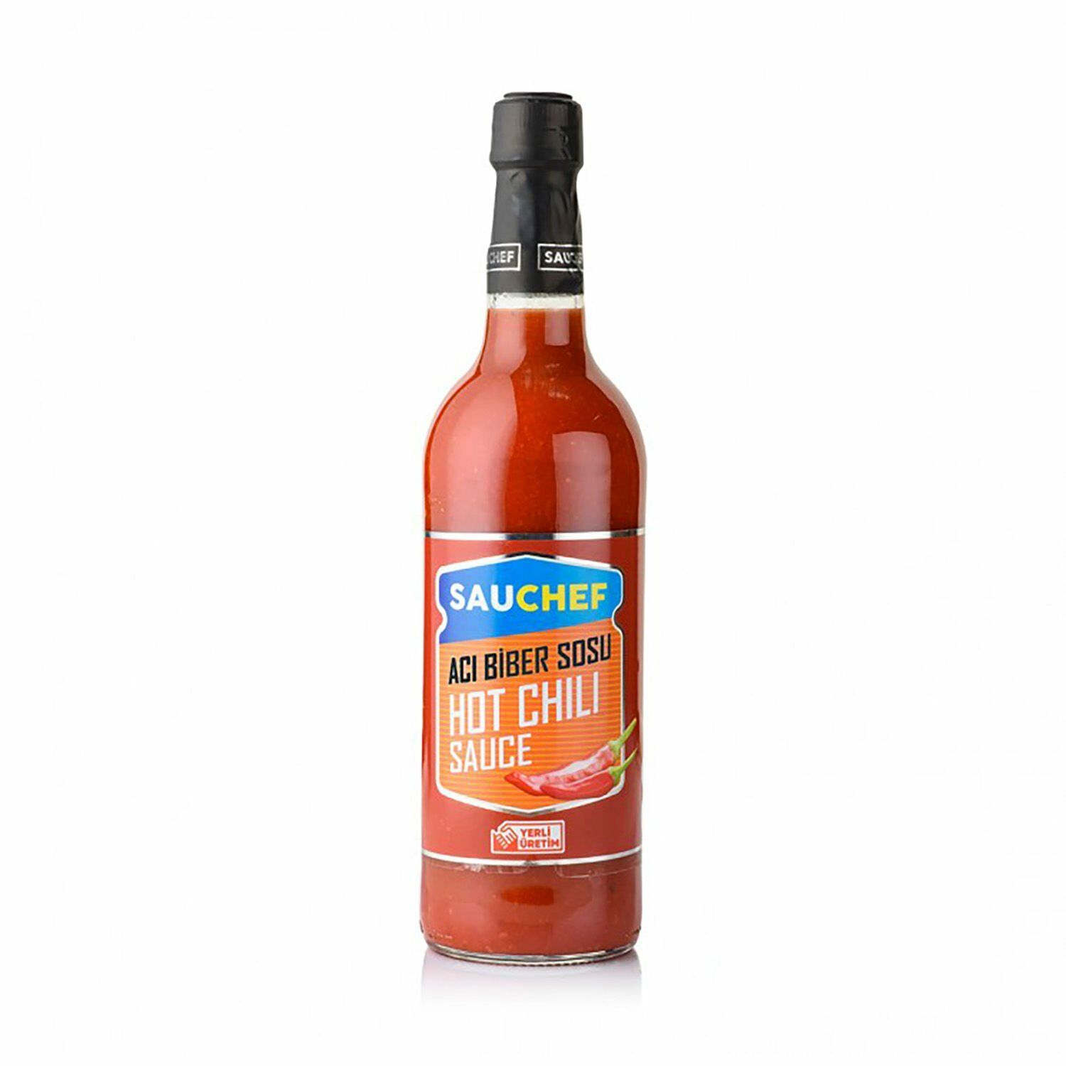 Sauchef Hot Chili Sos Cam Şişe 840 gr Koli (12 Adet)