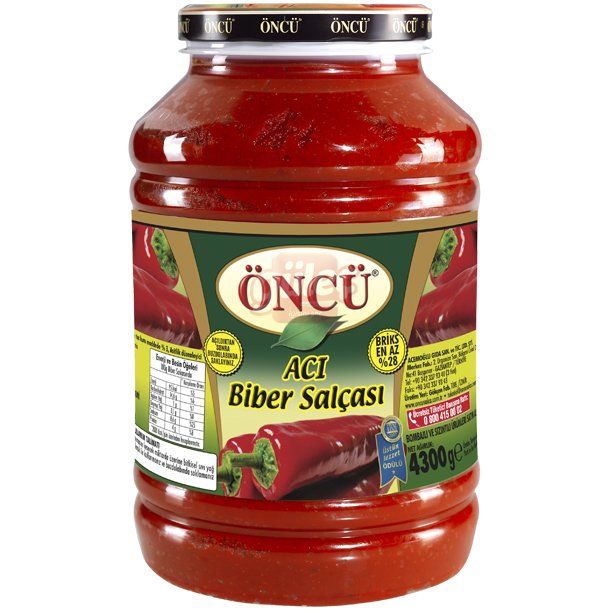 Öncü Acı Biber Salçası 4300 Gr