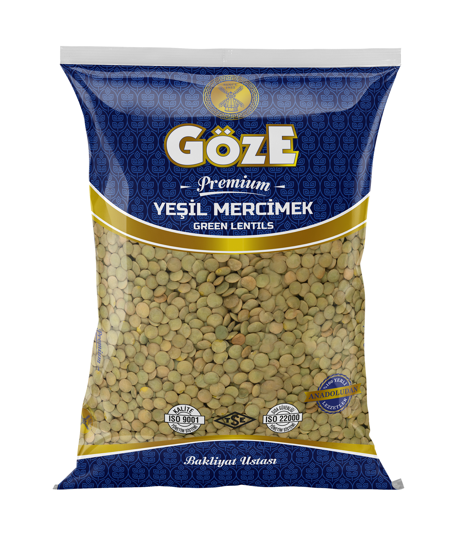 Göze Yeşil Mercimek 1 Kg