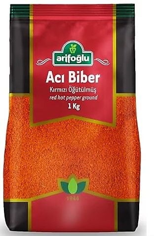 Arifoğlu Acı Kırmızı Biber Öğütülmüş 1 KG