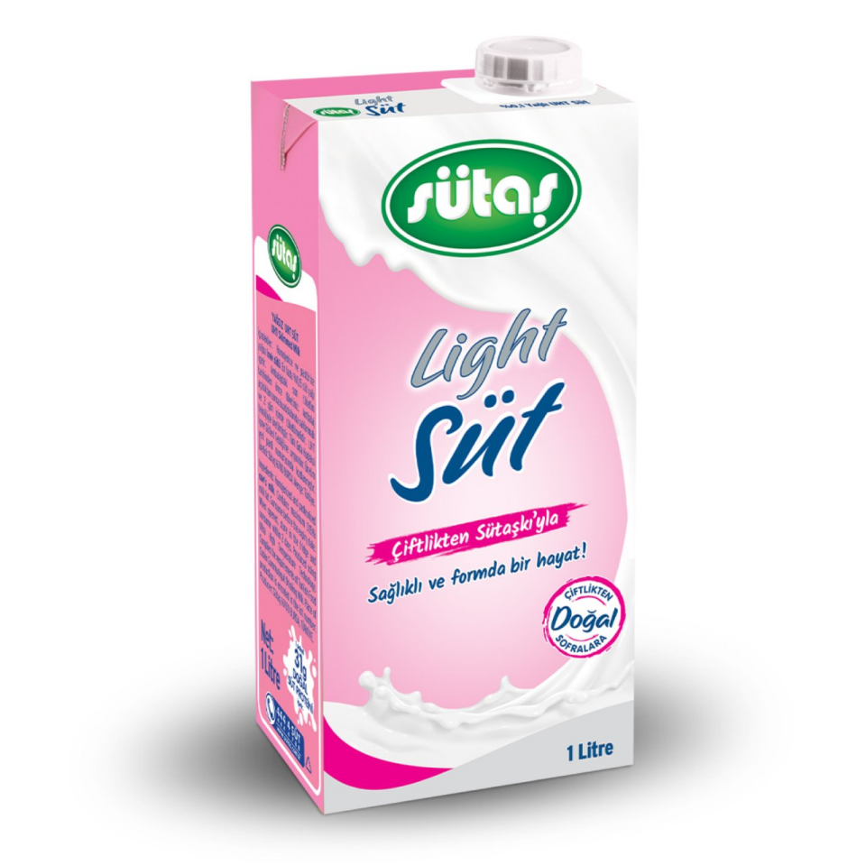 Sütaş Light Süt 1 Lt 12 Adet