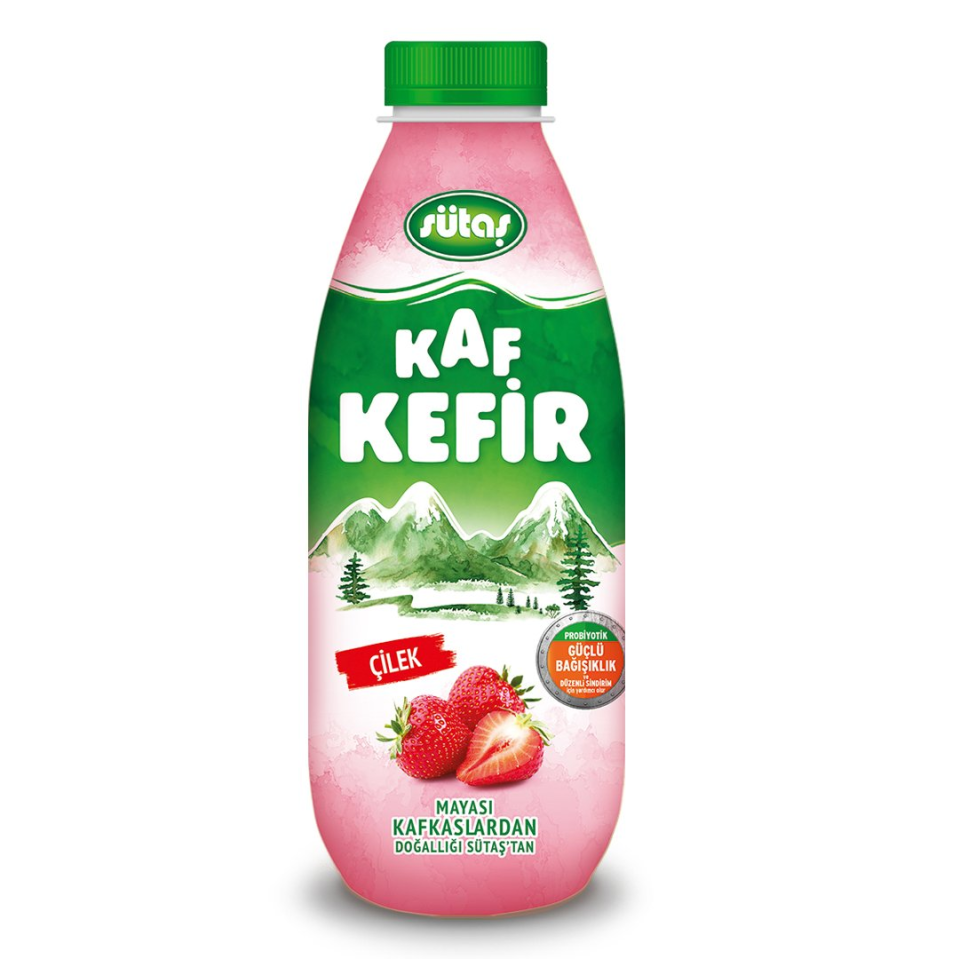 Sütaş Çilekli Kaf Kefir 1 Lt