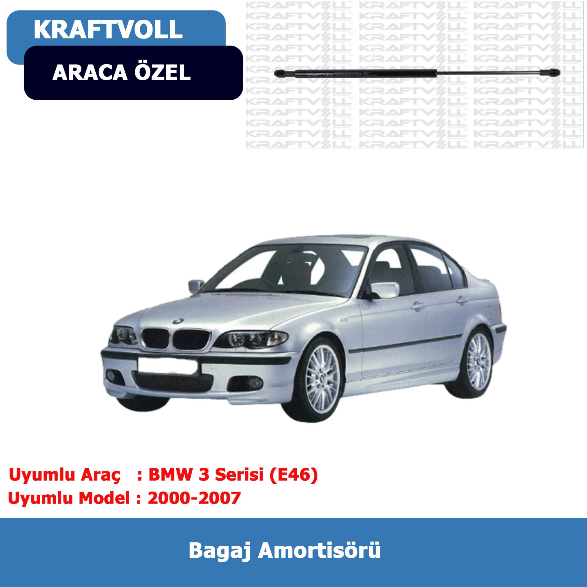 BMW 3 Serisi (E46) Bagaj Amortisörü (2000-2007) Kraftvoll