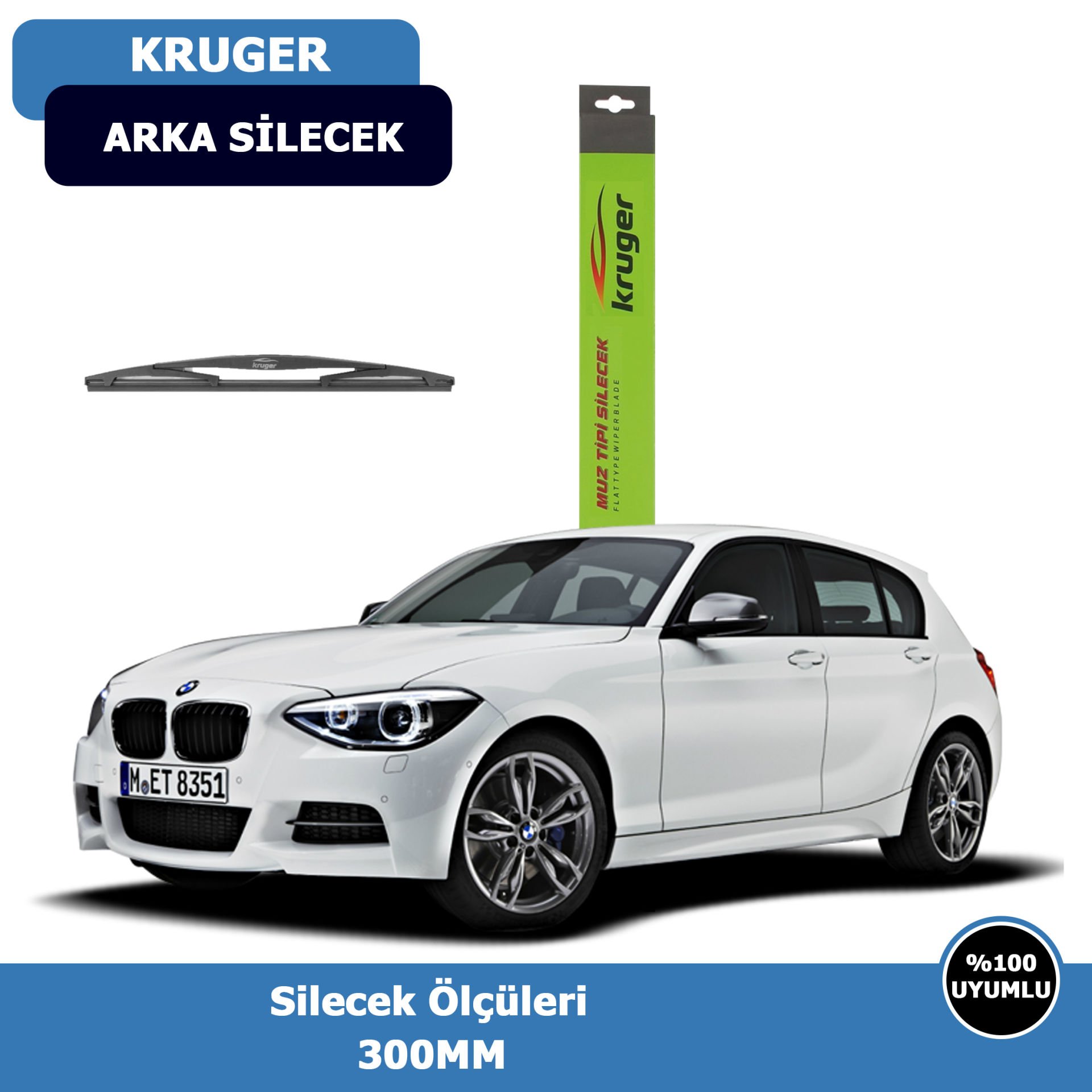BMW 1Serisi F20-F21 Arka Silecek Süpürgesi (2012-2019)Kruger