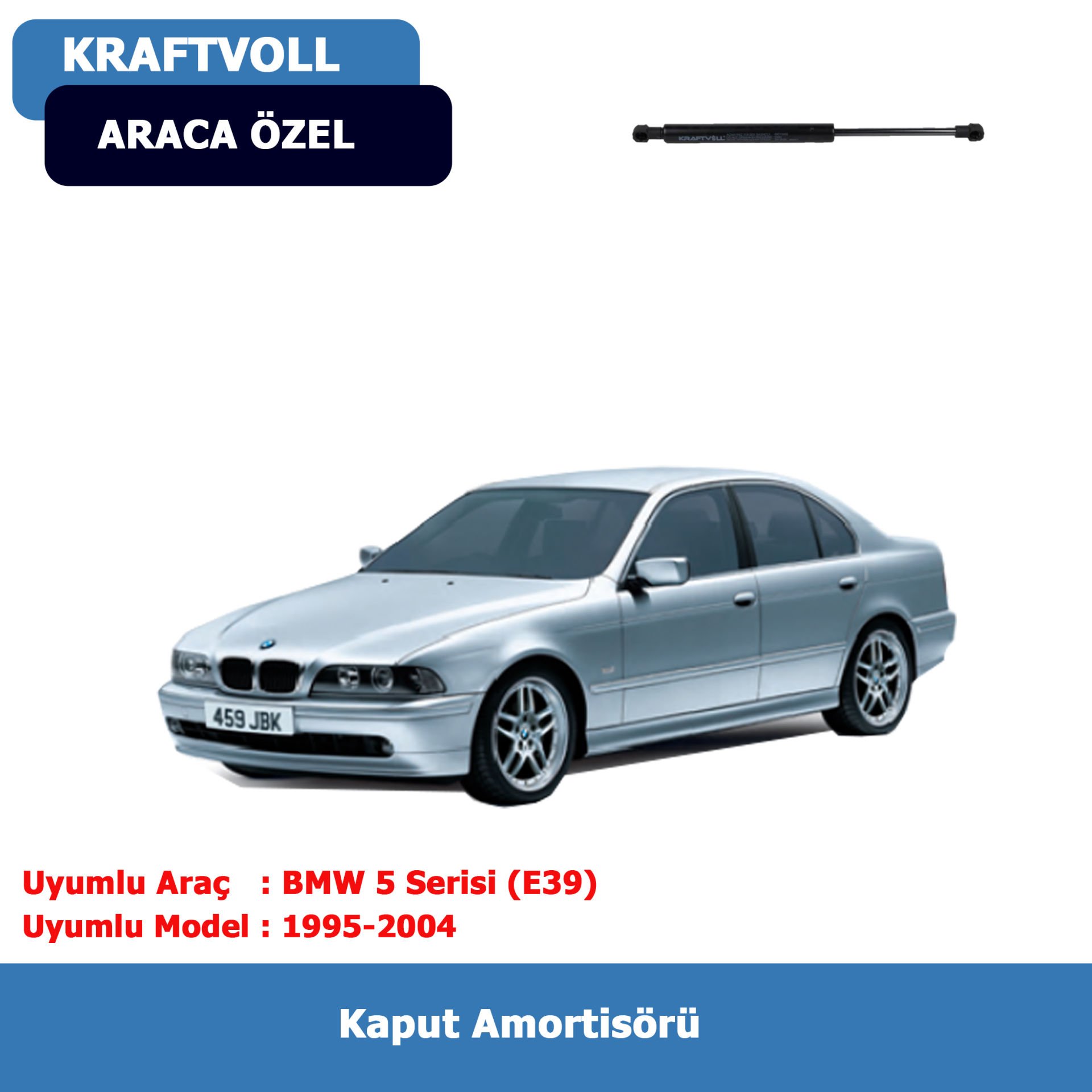 BMW 5 Serisi (E39) Kaput Amortisörü (1995-2004) Kraftvoll