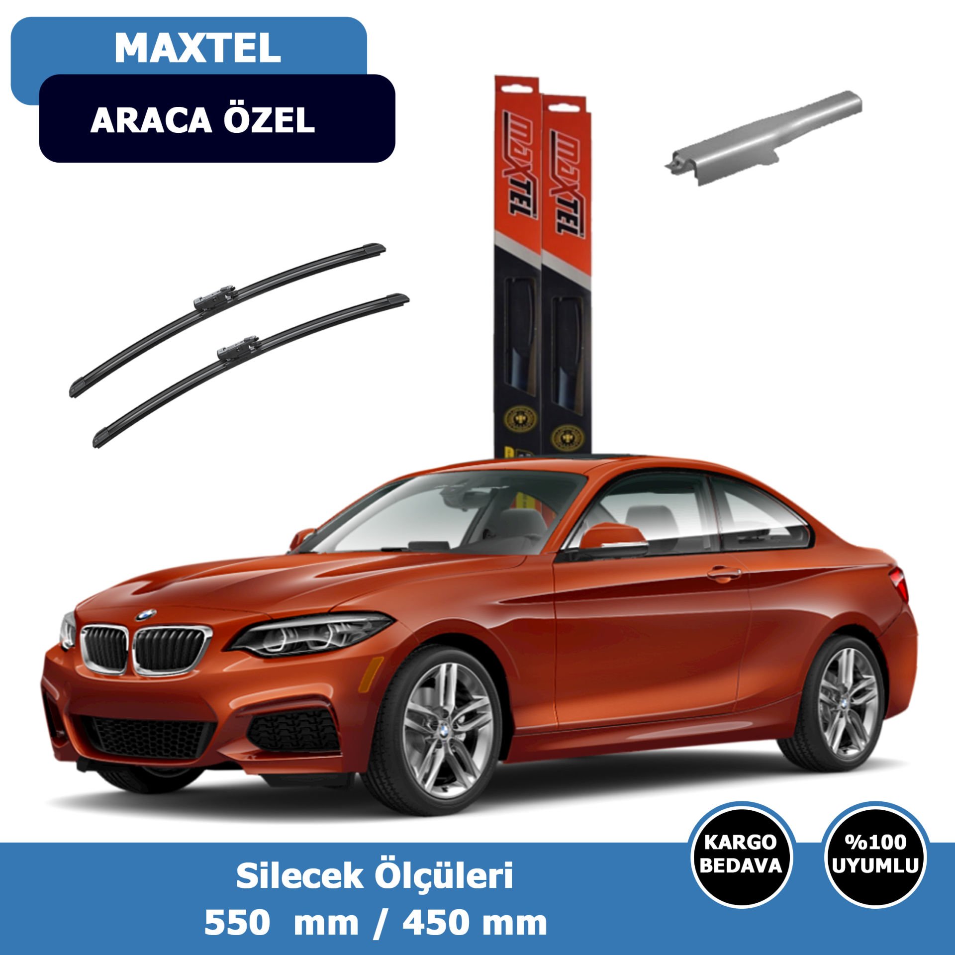 BMW 2Serisi F22-F23 Ön Silecek Süpürgesi (2014-2019)Maxtel