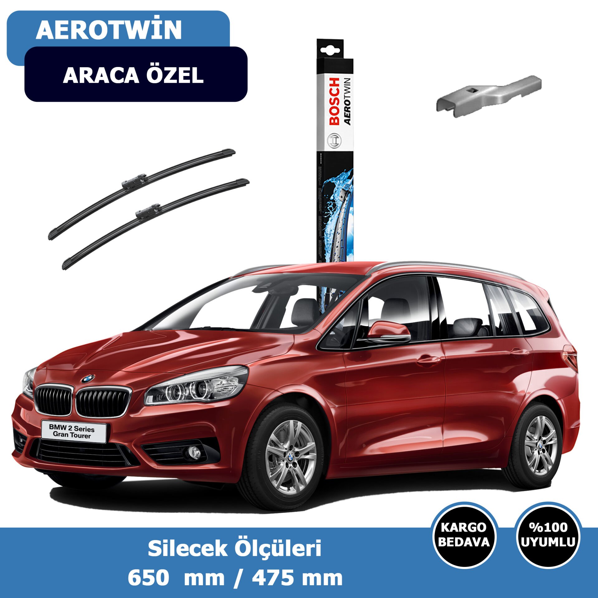 BMW 2Serisi F45-F46 Ön Silecek Süpürgesi (2014-2019)Bosch