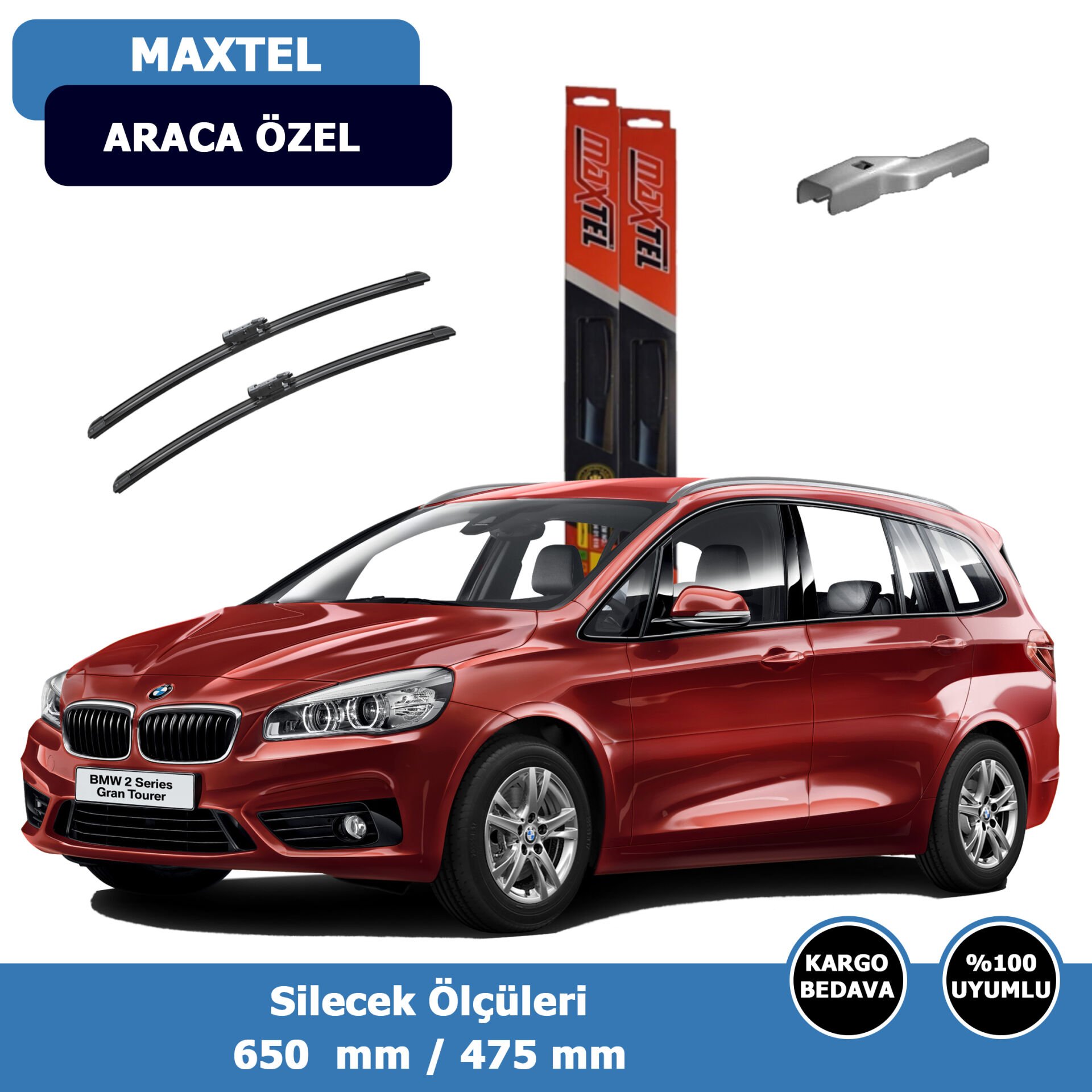 BMW 2Serisi F45-F46 Ön Silecek Süpürgesi (2014-2019)Maxtel