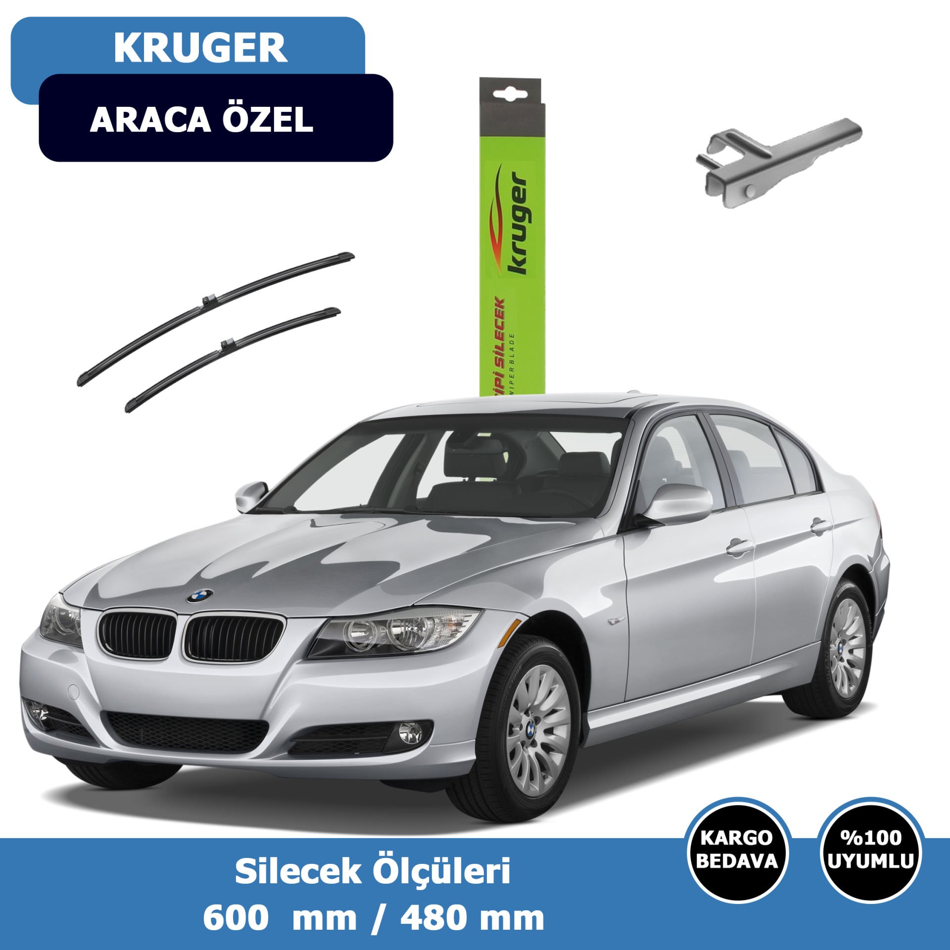 BMW 3Serisi E90 Ön Silecek Süpürgesi (2005-2009)Kruger