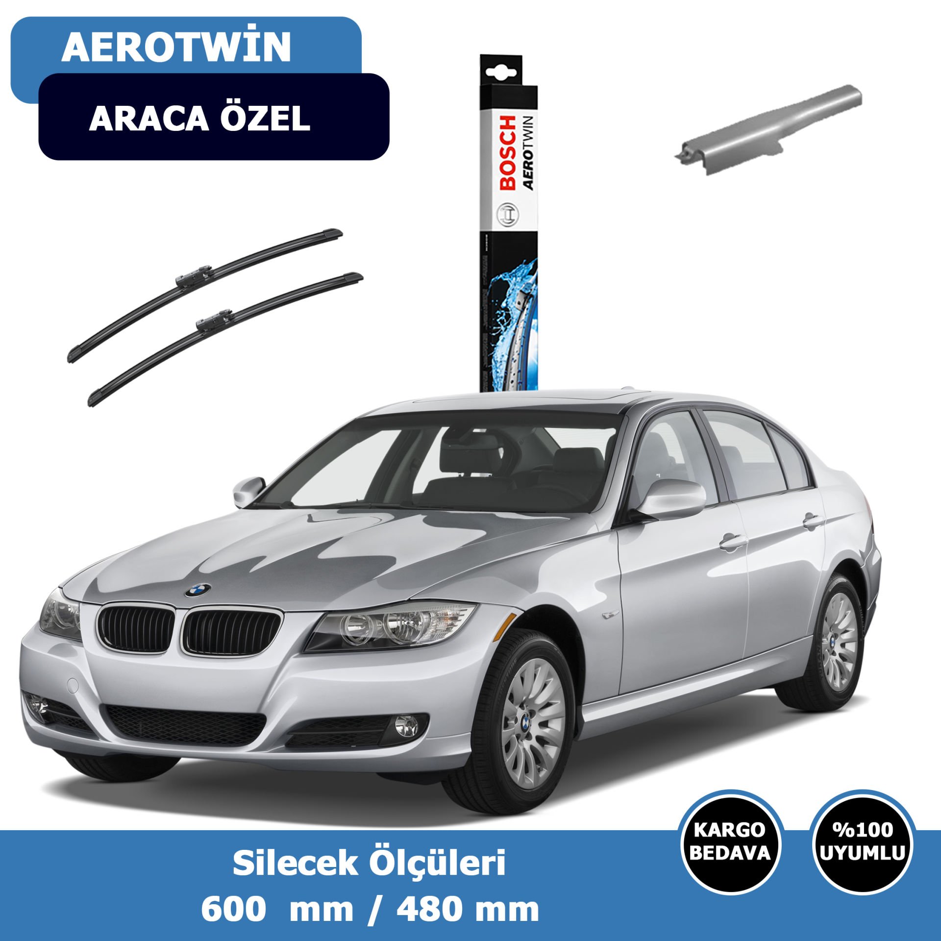 BMW 3Serisi E90 Ön Silecek Süpürgesi (2009-2012)Bosch