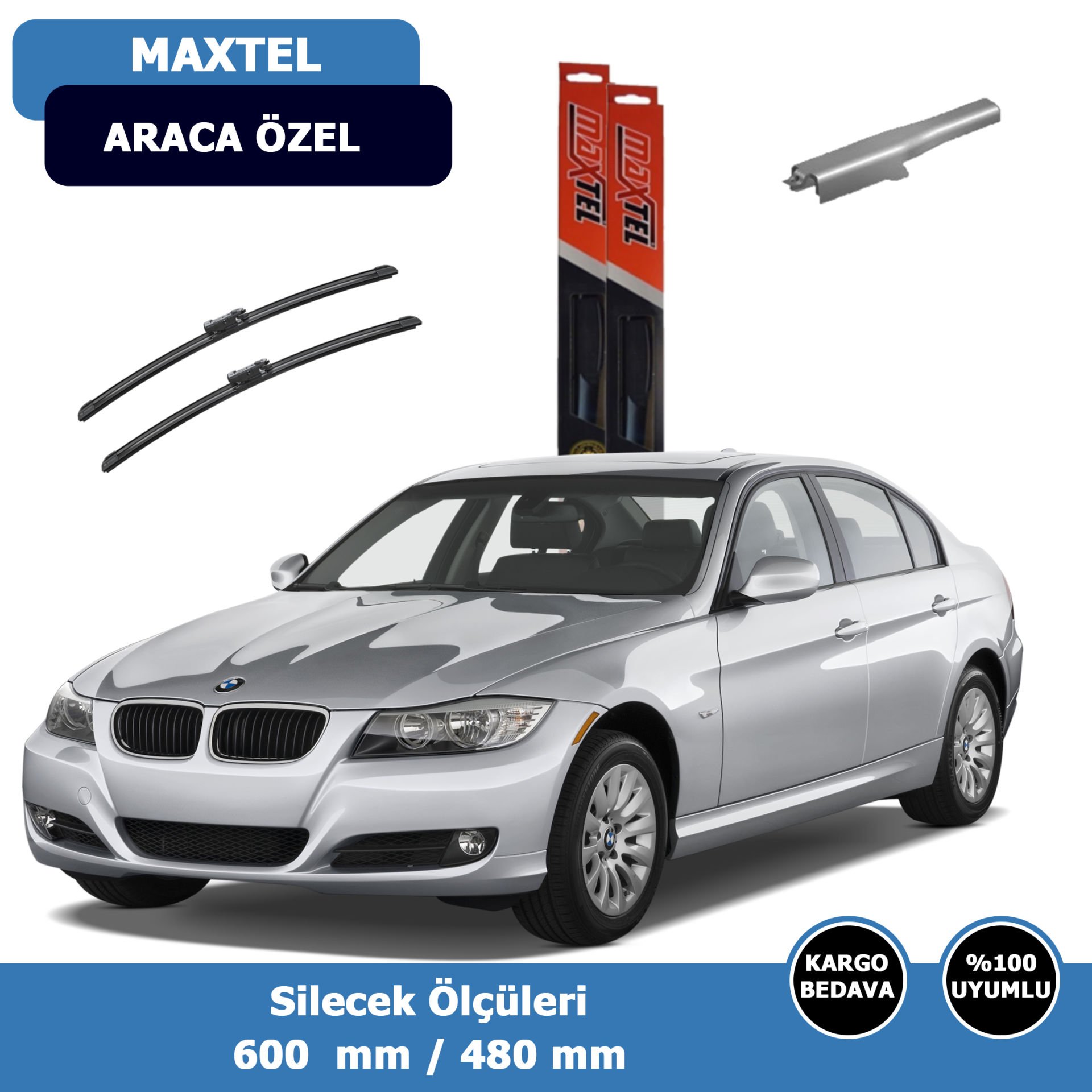 BMW 3Serisi E90 Ön Silecek Süpürgesi (2009-2012)Maxtel