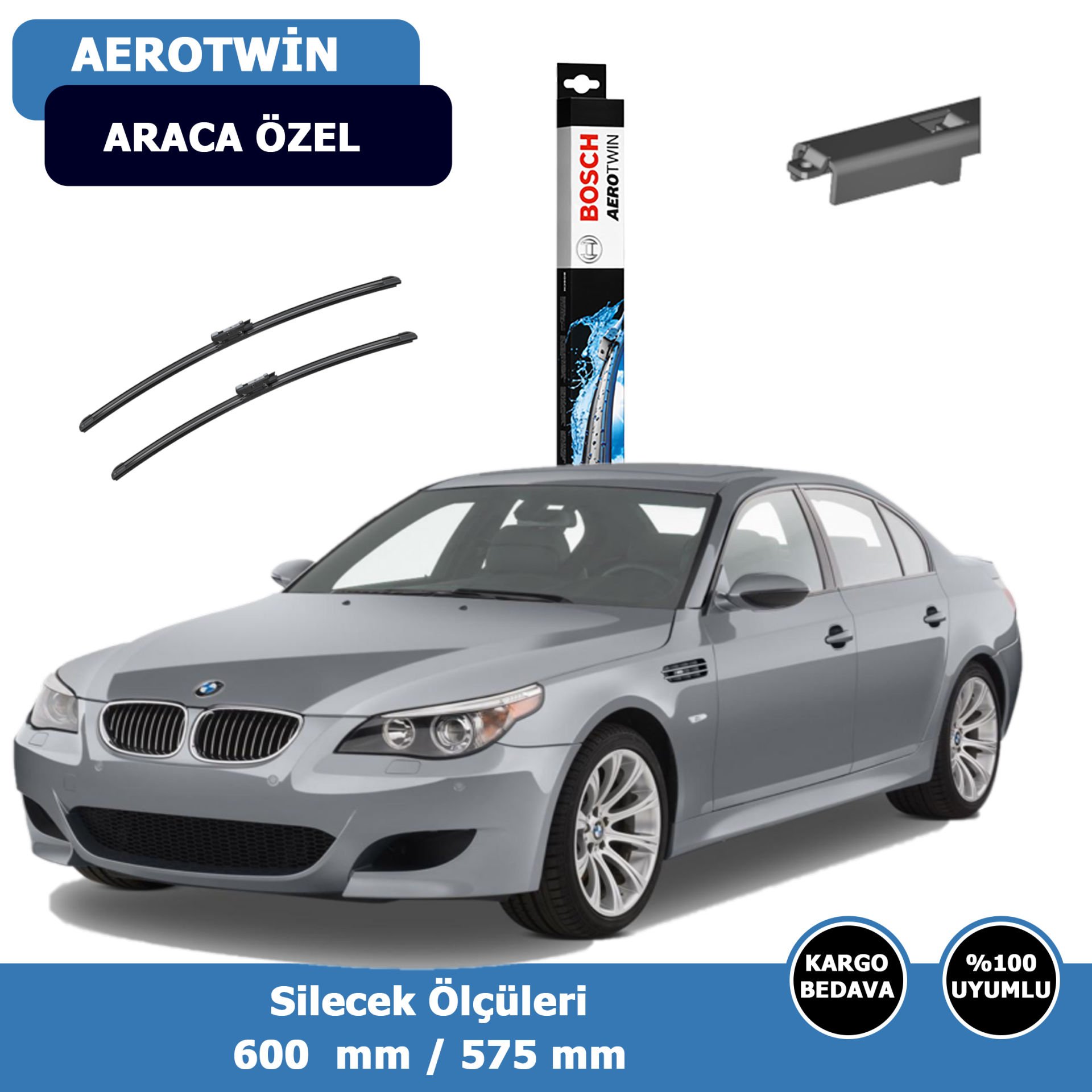 BMW 5 Serisi E60 Ön Silecek Süpürgesi (2004-2009)Bosch