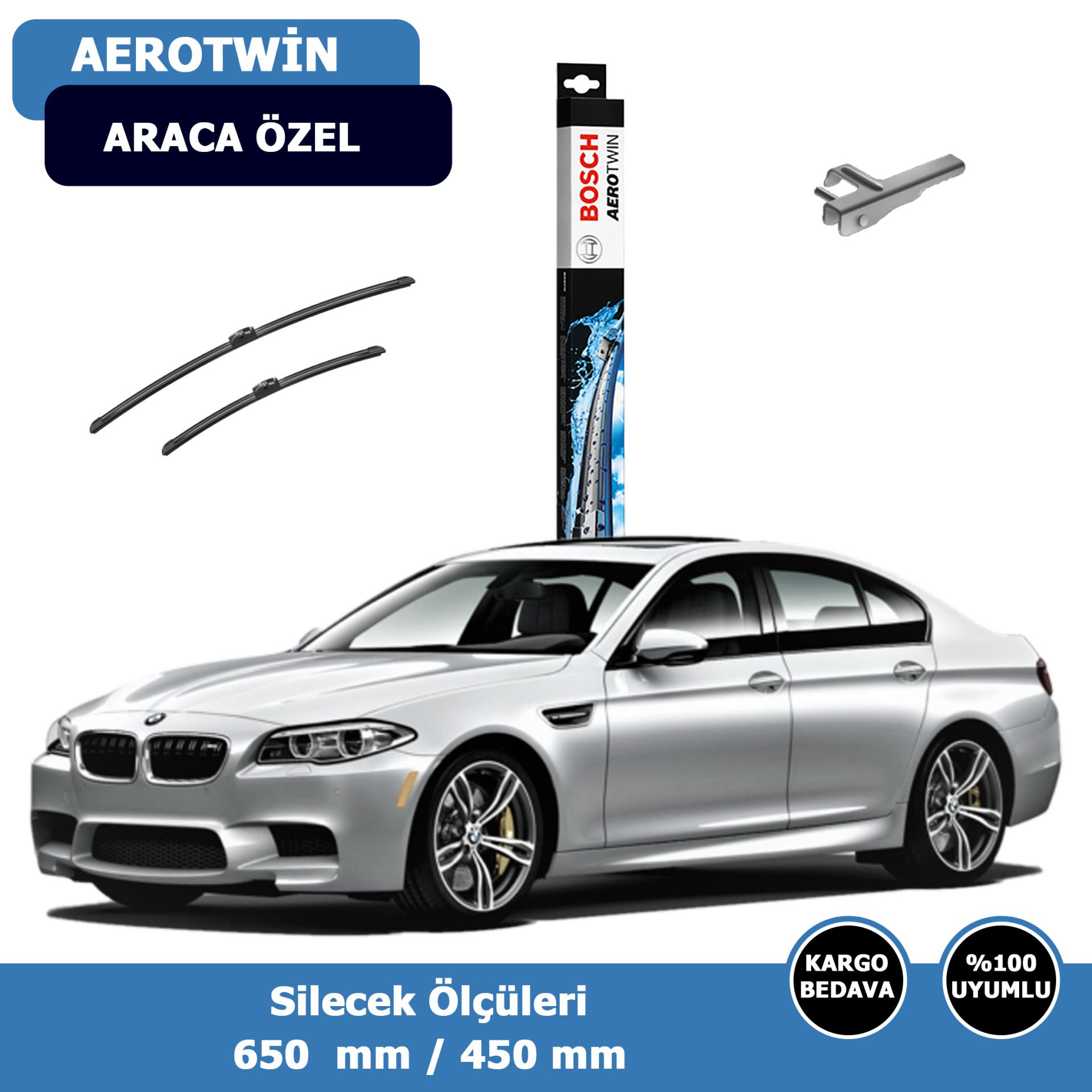 BMW 5 Serisi F10 Ön Silecek Süpürgesi (2010-2016)Bosch