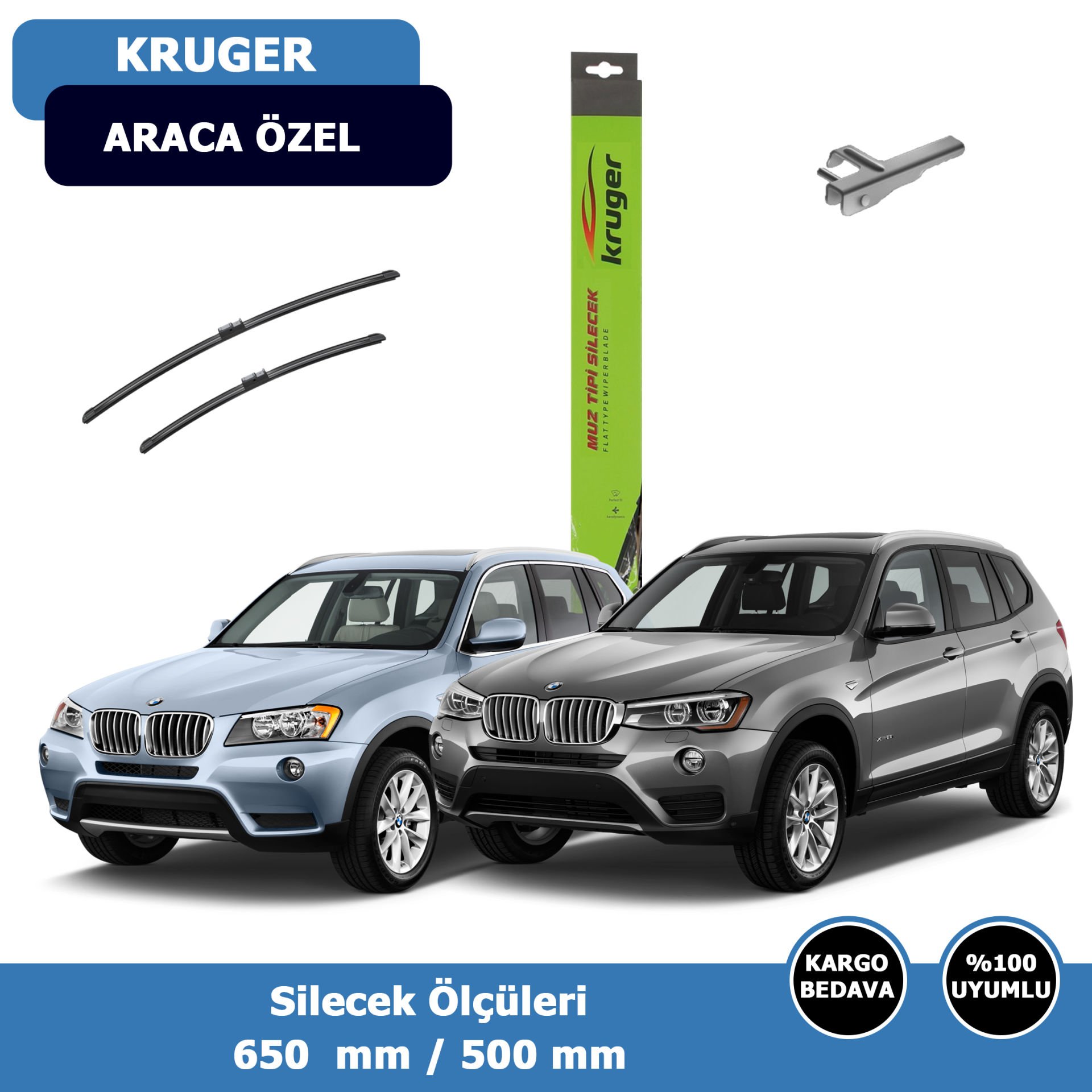 BMW X3 (F25) Ön Silecek Süpürgesi (2011-2017)Kruger