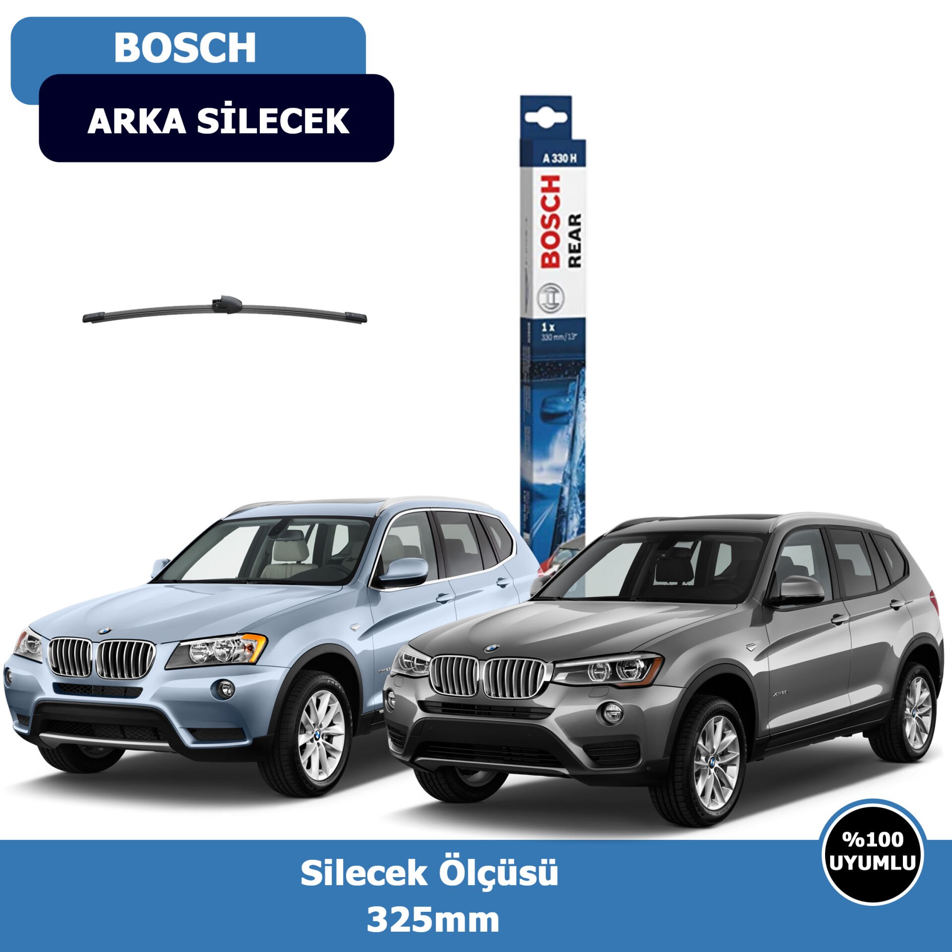 BMW X3 (F25) Arka Silecek Süpürgesi (2011-2015)Bosch