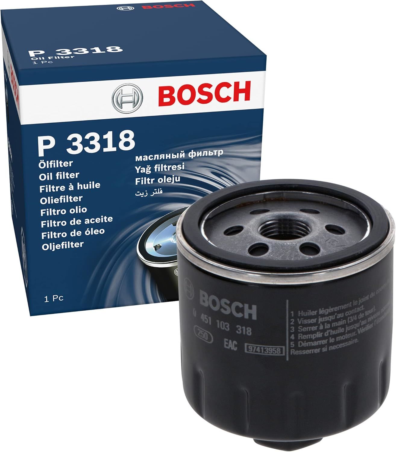 Seat Ibıza IV 1.4 16V Yağ Filtresi 2002-2009 (74KW-100HP)Bosch