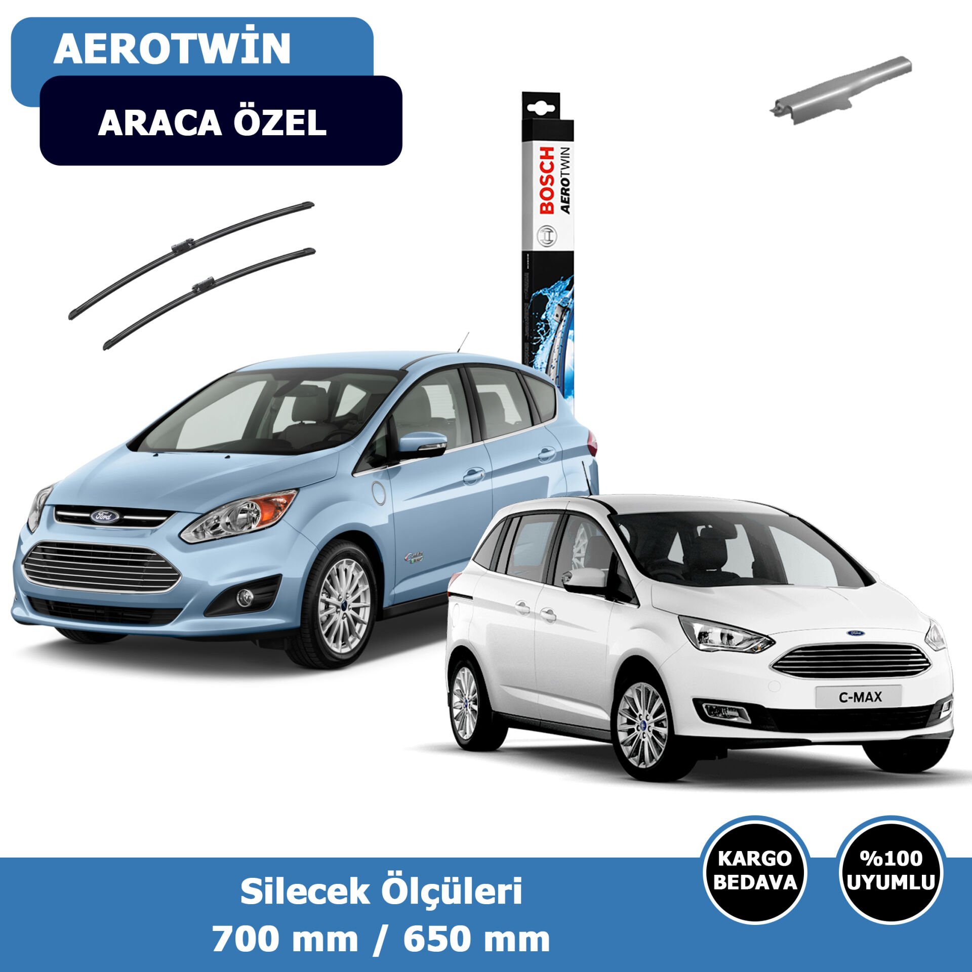 Ford C-Max Ön Silecek Süpürgesi (2011-2017)Bosch