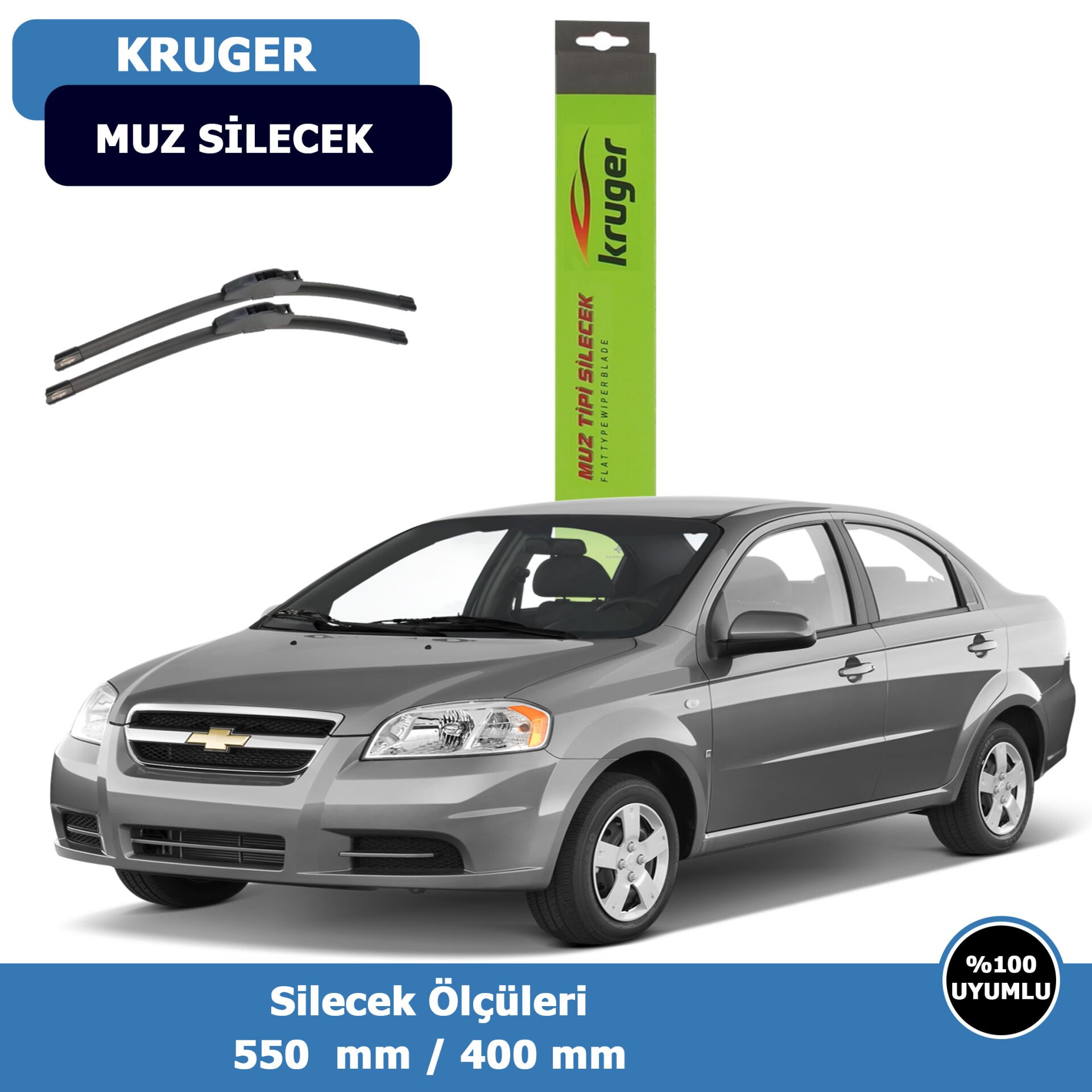 Chevrolet  Aveo(Sedan) Ön Silecek Süpürgesi (2006-2011)Kruger