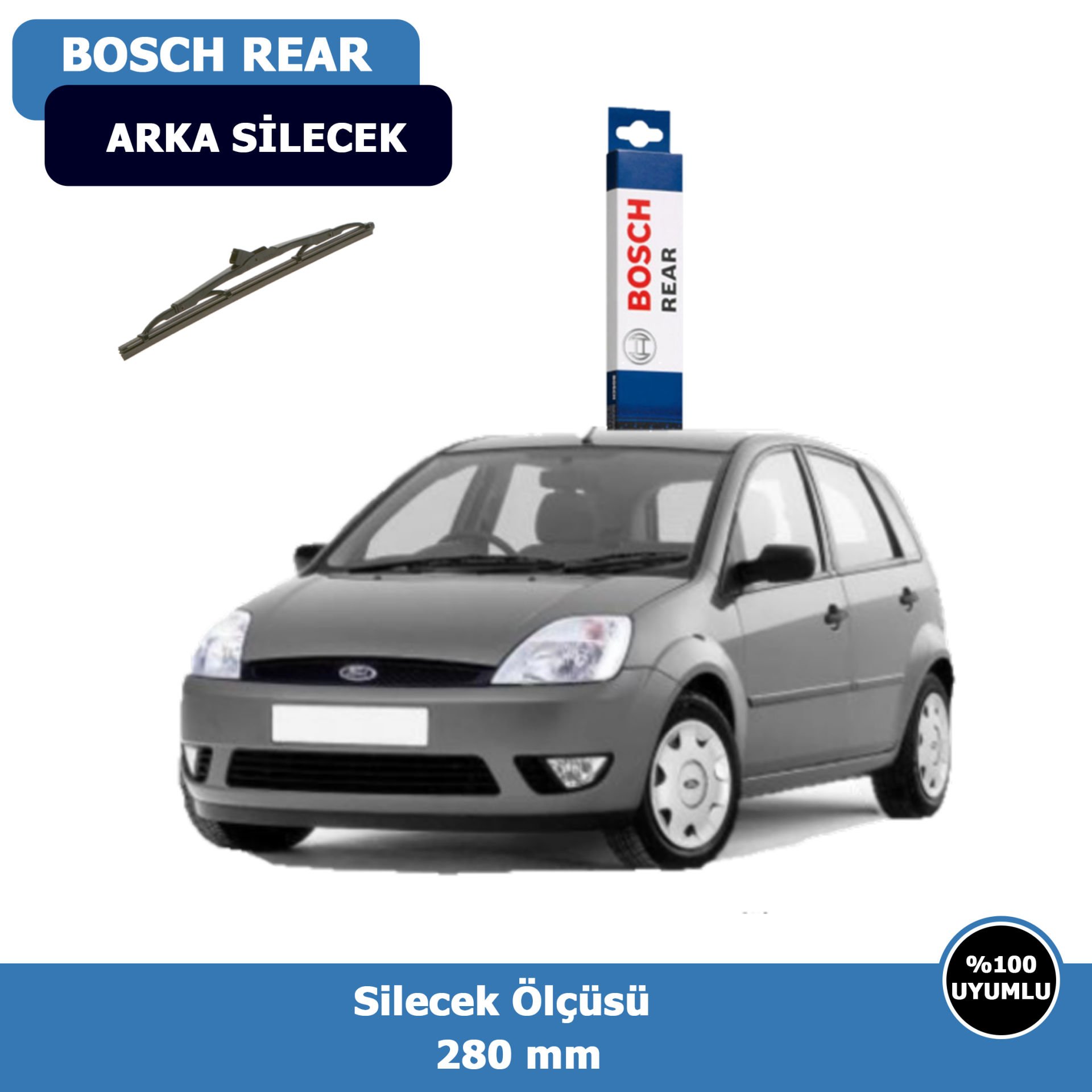 Ford Fiesta Arka Silecek Süpürgesi (2002-2008)Bosch