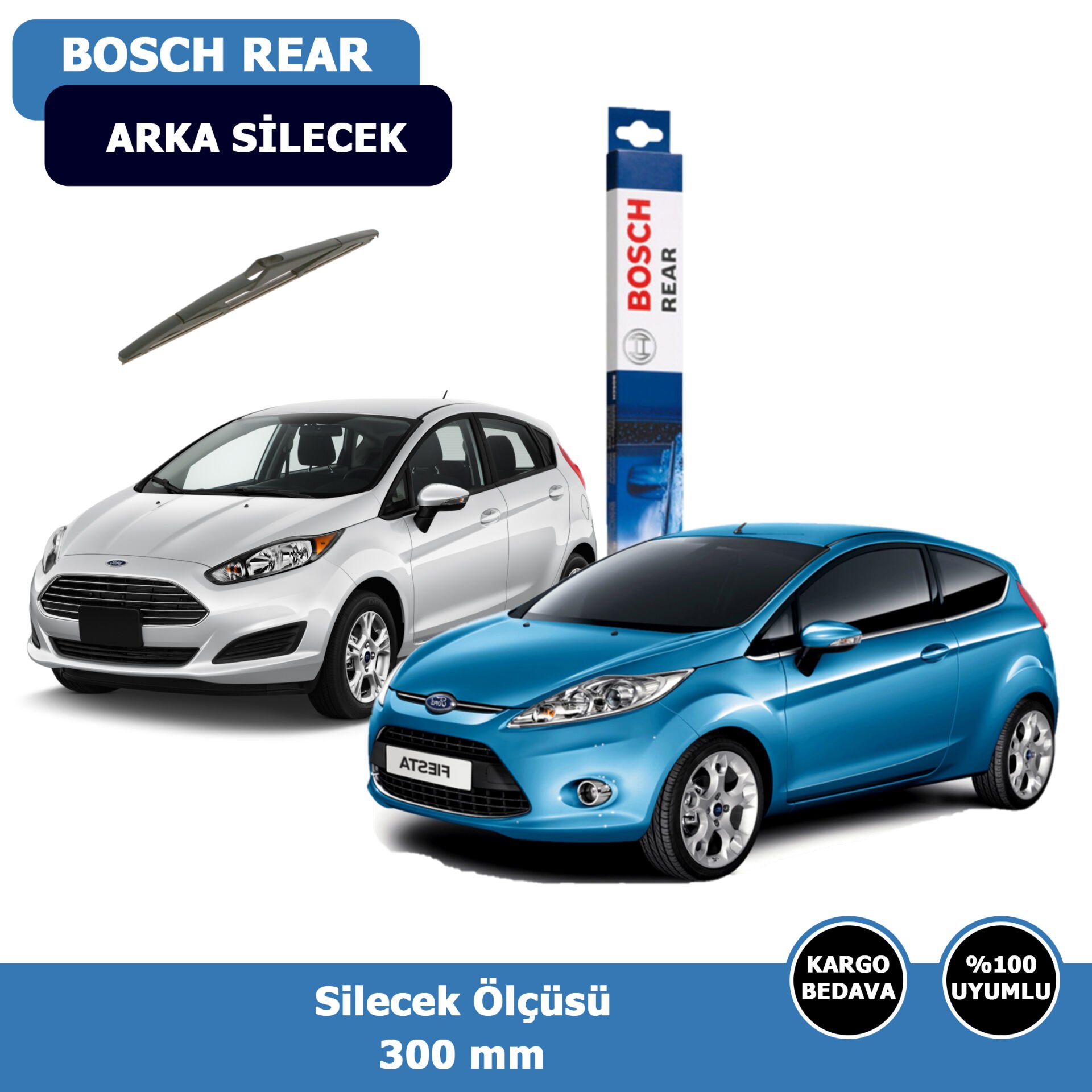 Ford Fiesta Arka Silecek Süpürgesi (2008-2017)Bosch