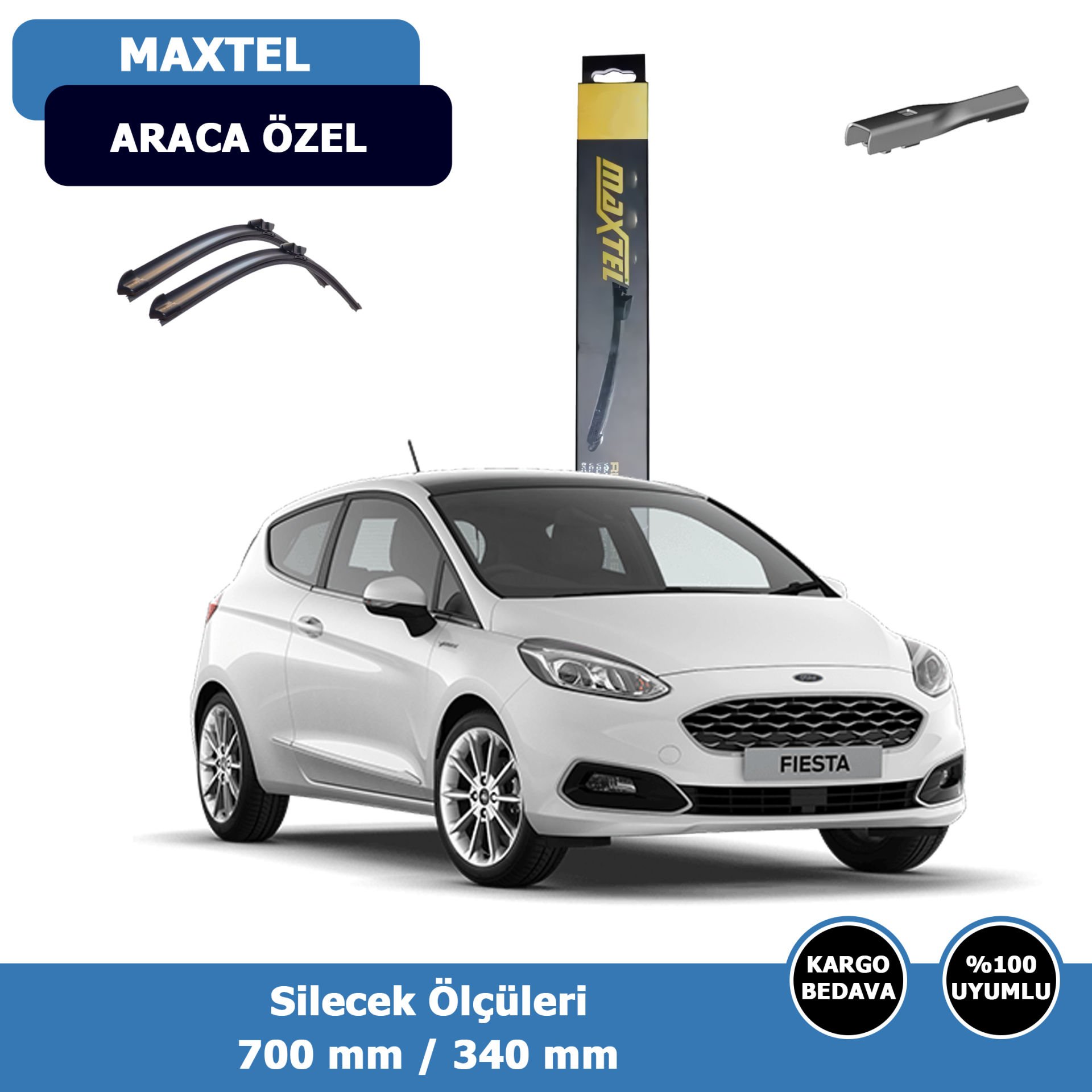 Ford Fiesta Ön Silecek Süpürgesi (2020-2022)Maxtel