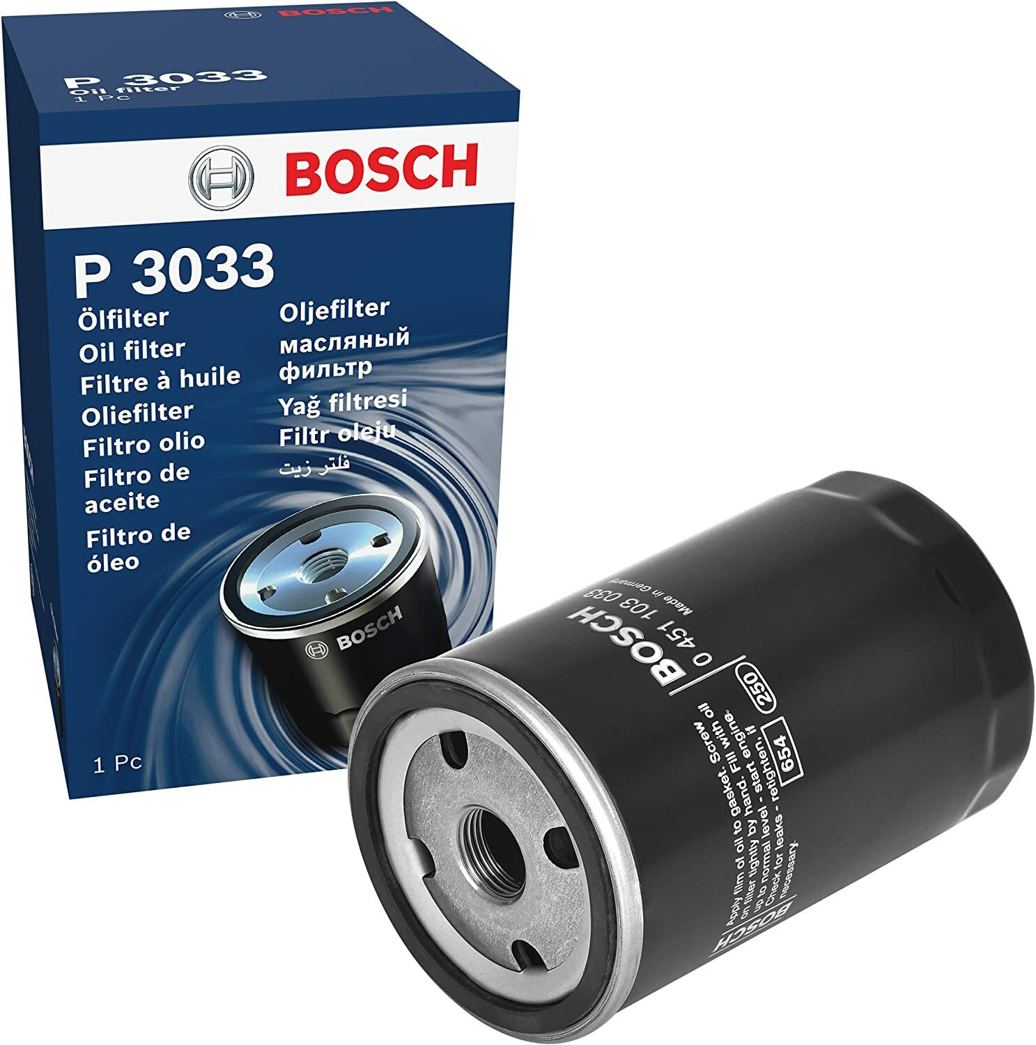 Audi A3(8P) 1.6 Yağ Filtresi 2003-2013 (75KW-102HP) Bosch