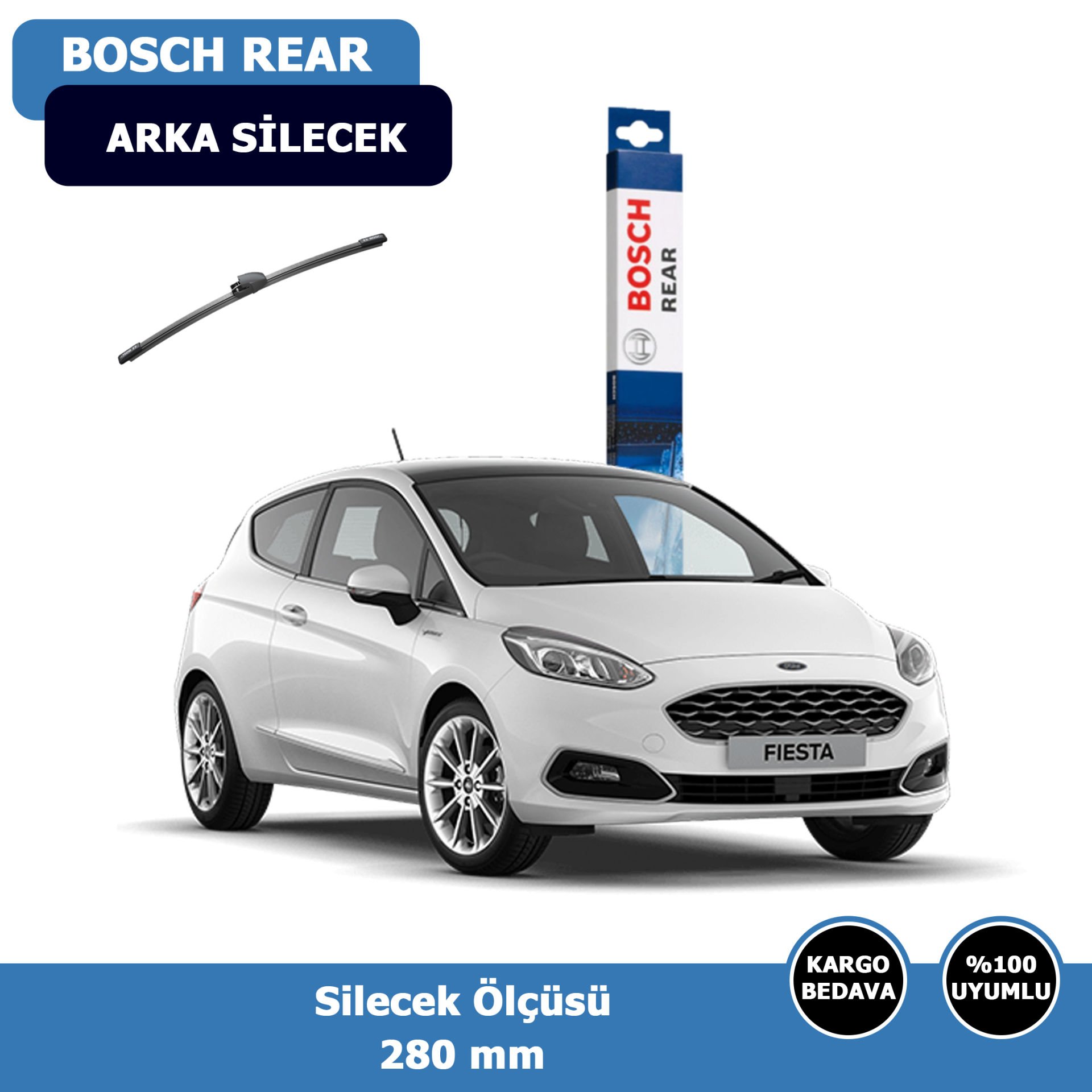 Ford Fiesta Arka Silecek Süpürgesi (2020-2022)Bosch