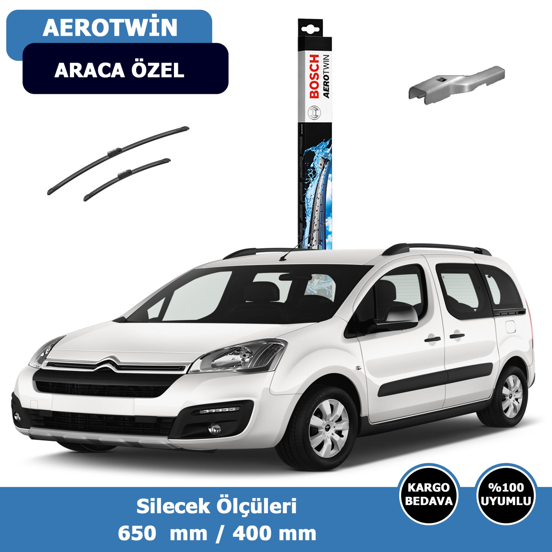 Cıtroen Berlingo II Ön Silecek Süpürgesi (2008-2020)Bosch
