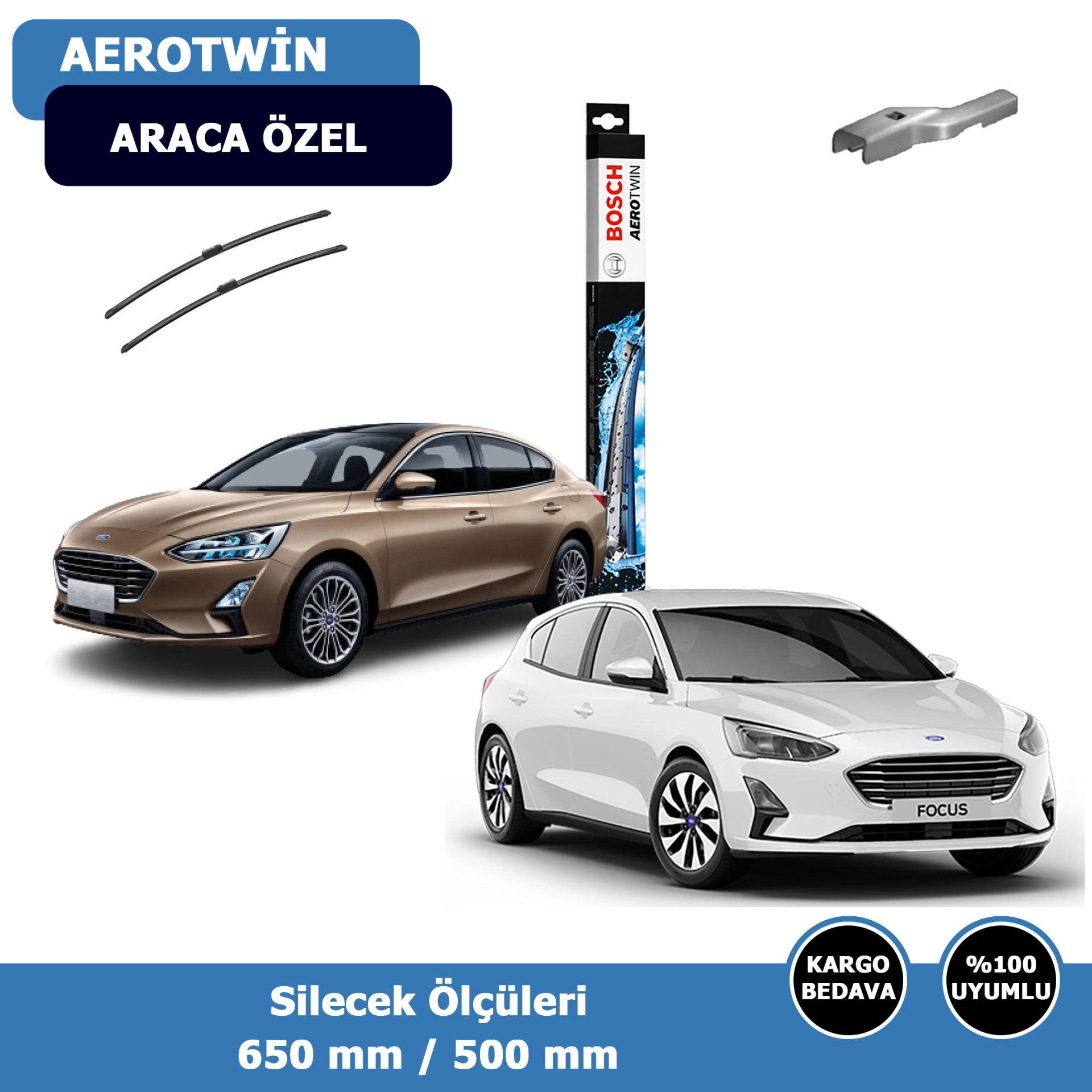 Ford Focus 4 Ön Silecek Süpürgesi (2019-2022)Bosch