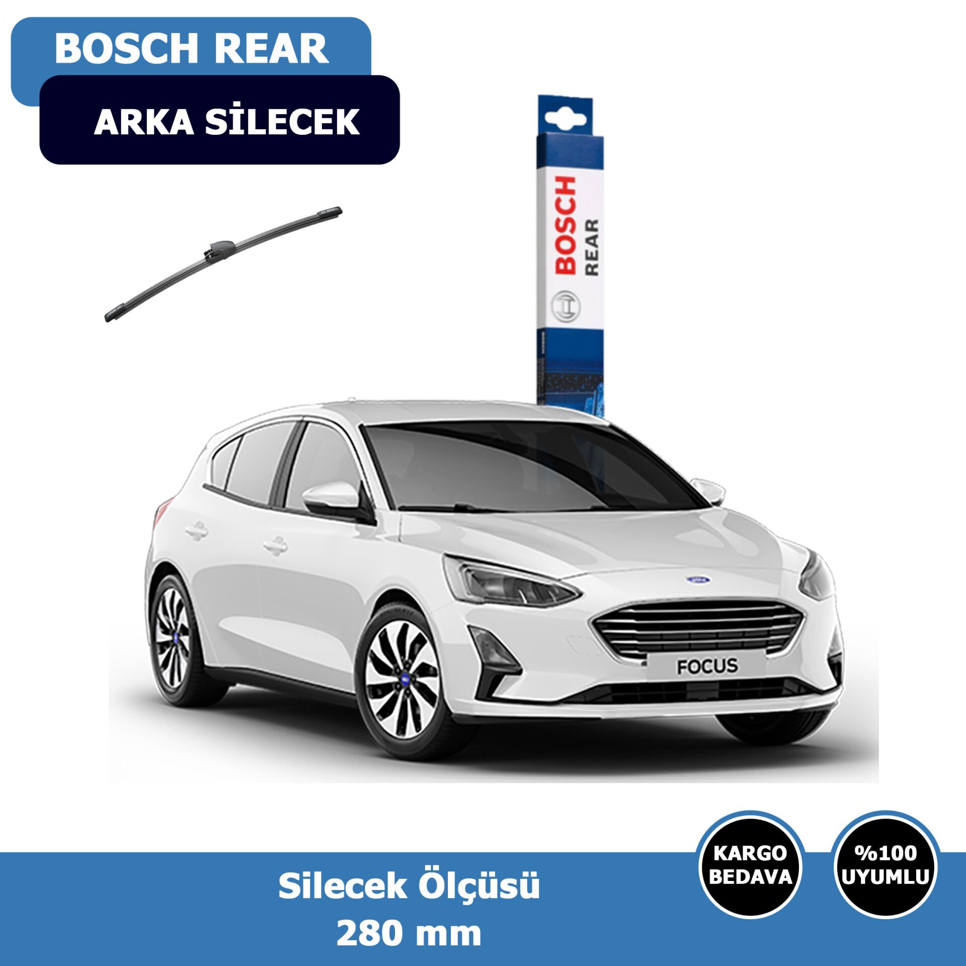 Ford Focus 4 Arka Silecek Süpürgesi (2019-2022)Bosch