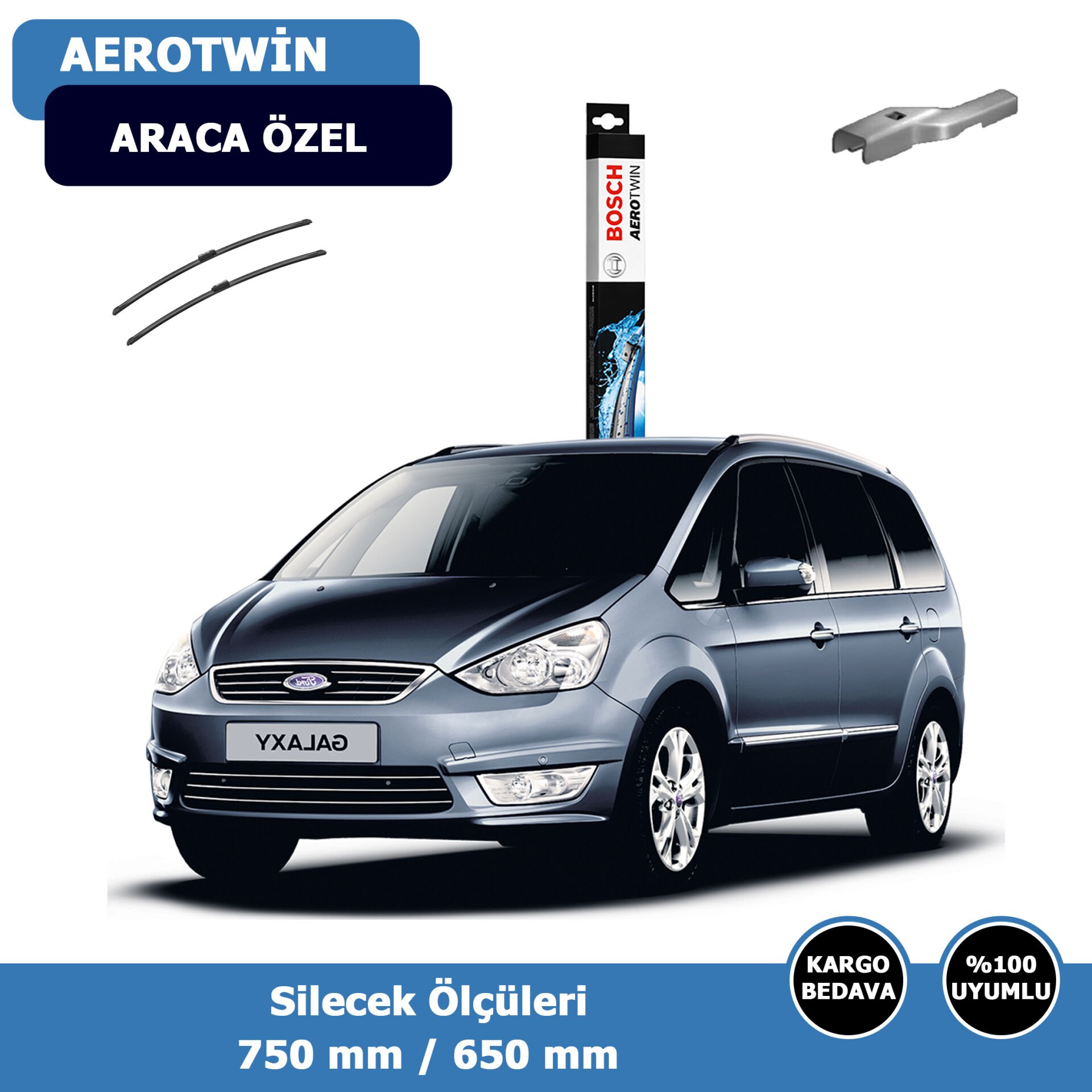 Ford Galaxy Ön Silecek Süpürgesi (2006-2014)Bosch