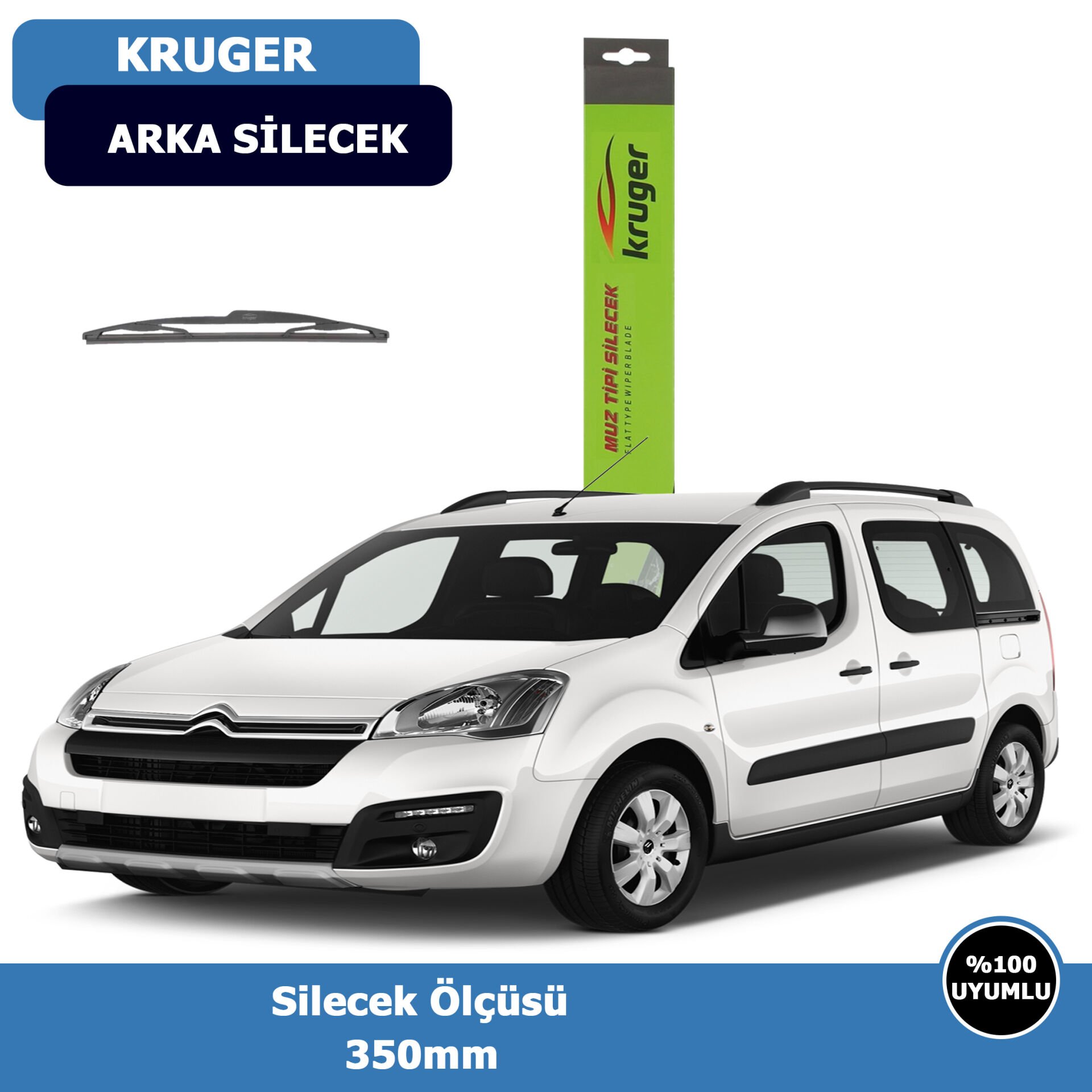 Cıtroen Berlingo II Arka Silecek Süpürgesi (2008-2018)Kruger