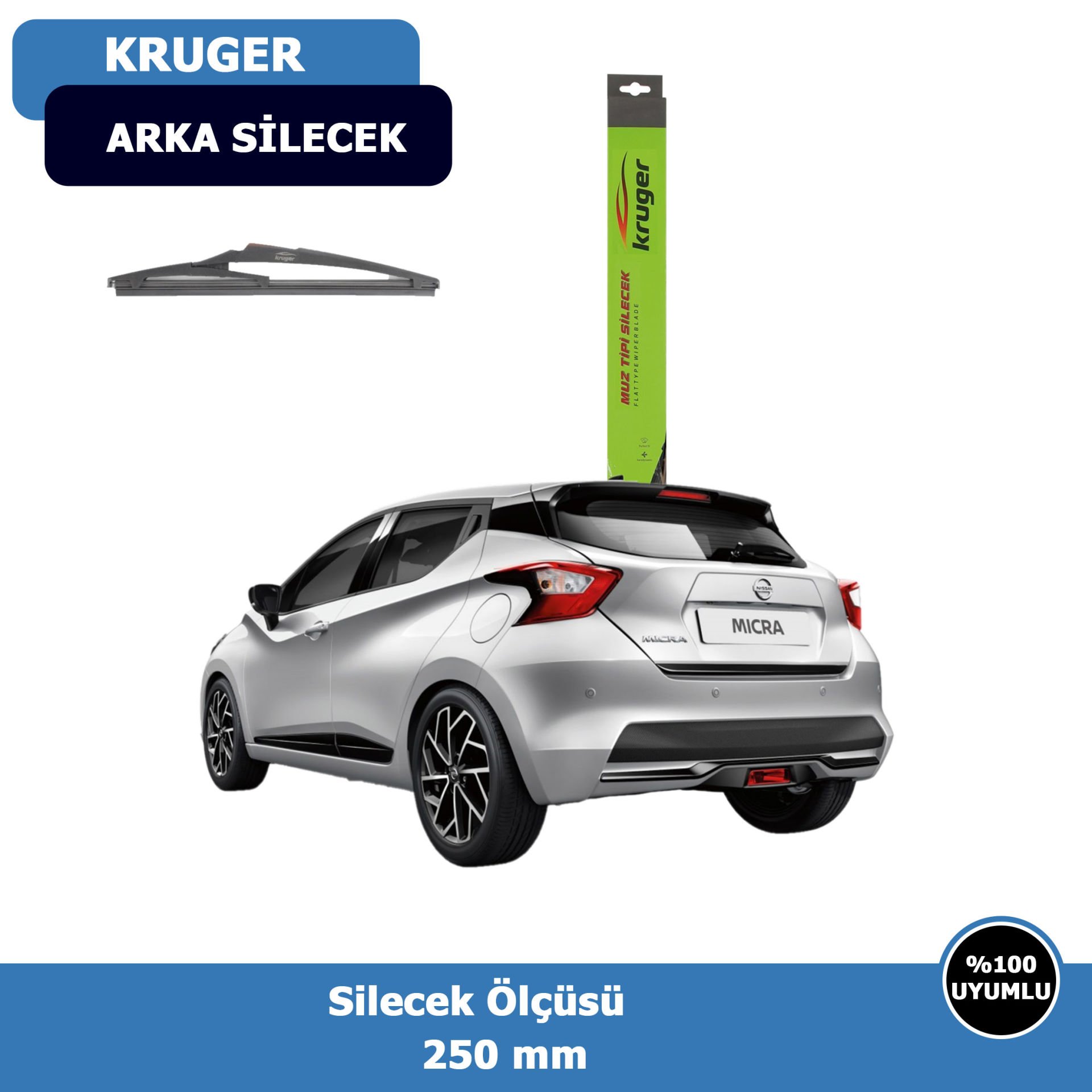 Nissan Micra Arka Silecek Süpürgesi (2019-2021)Kruger