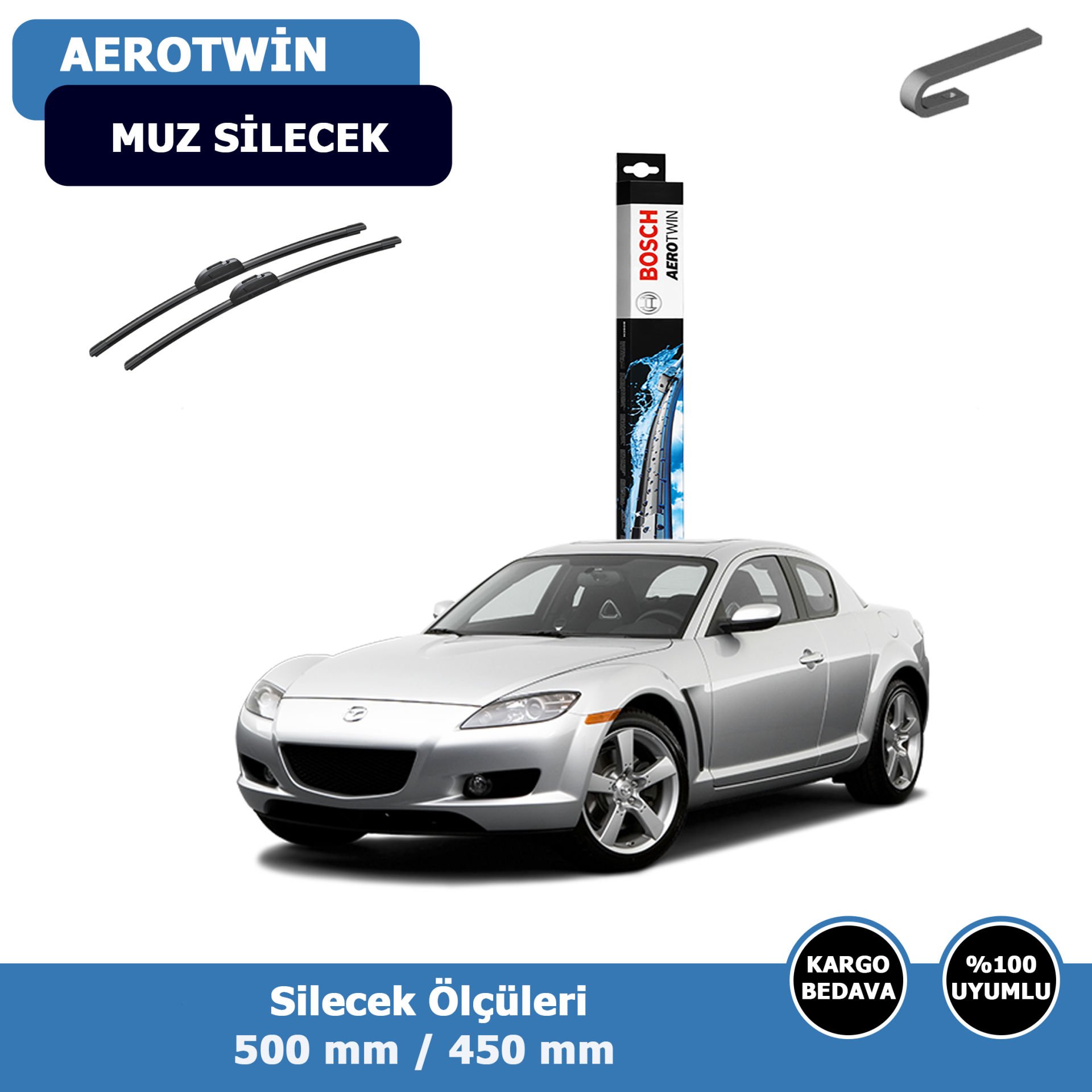 Mazda RX8 Ön Silecek Süpürgesi (2006-2011)Bosch
