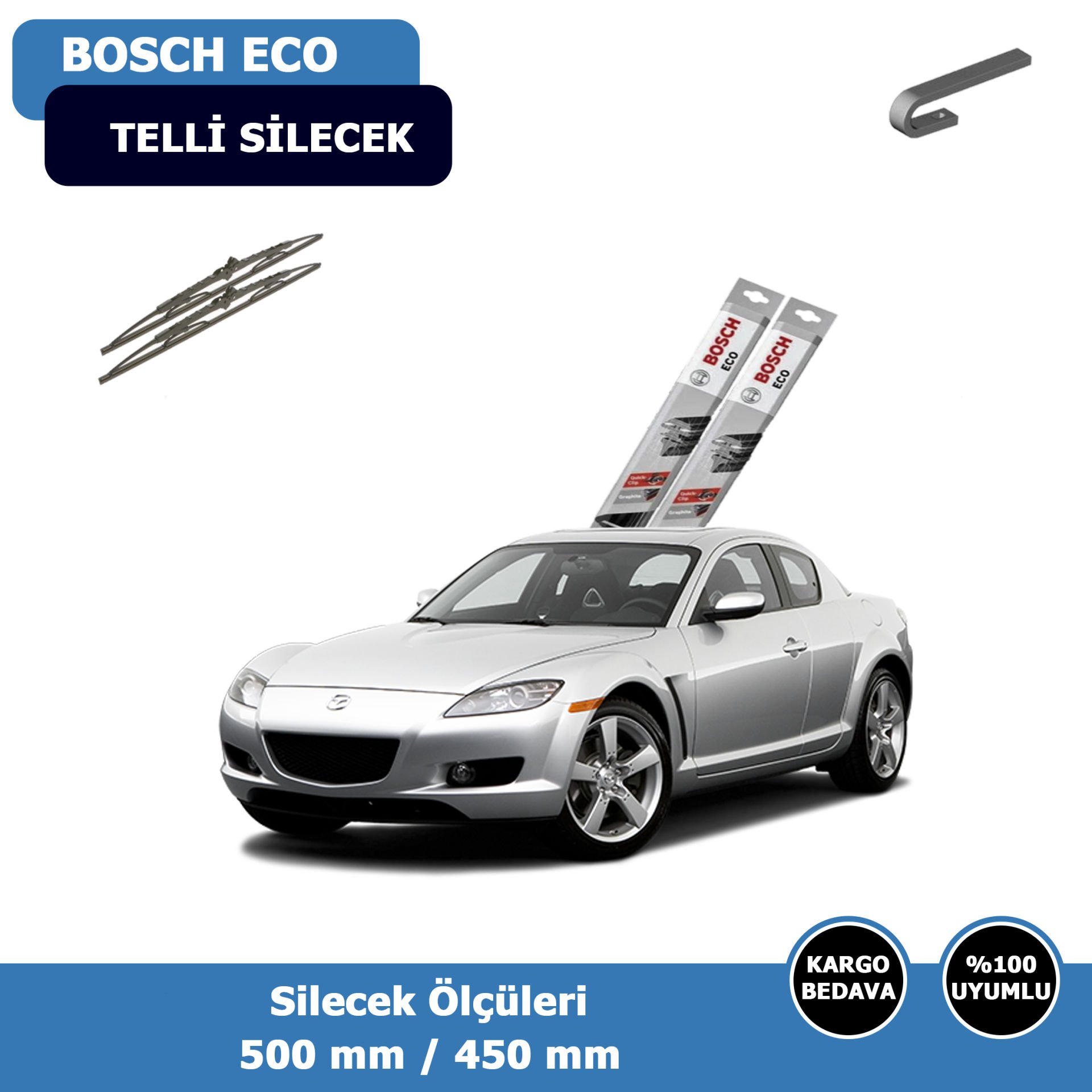 Mazda RX8 Ön Silecek Süpürgesi (2006-2011)Bosch